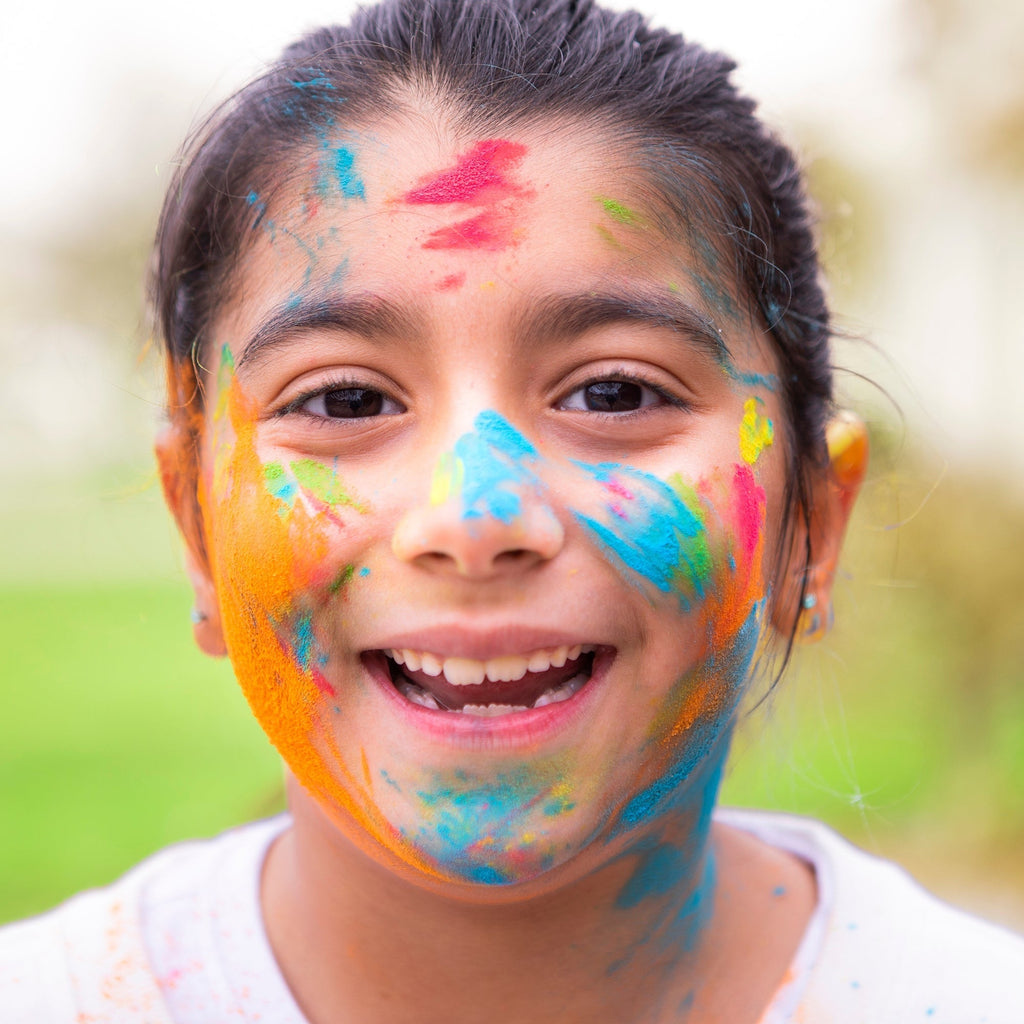 Kulture Khazana Holi Color Powder 7-Pack - All Natural Non-Toxic Festival Celebration
