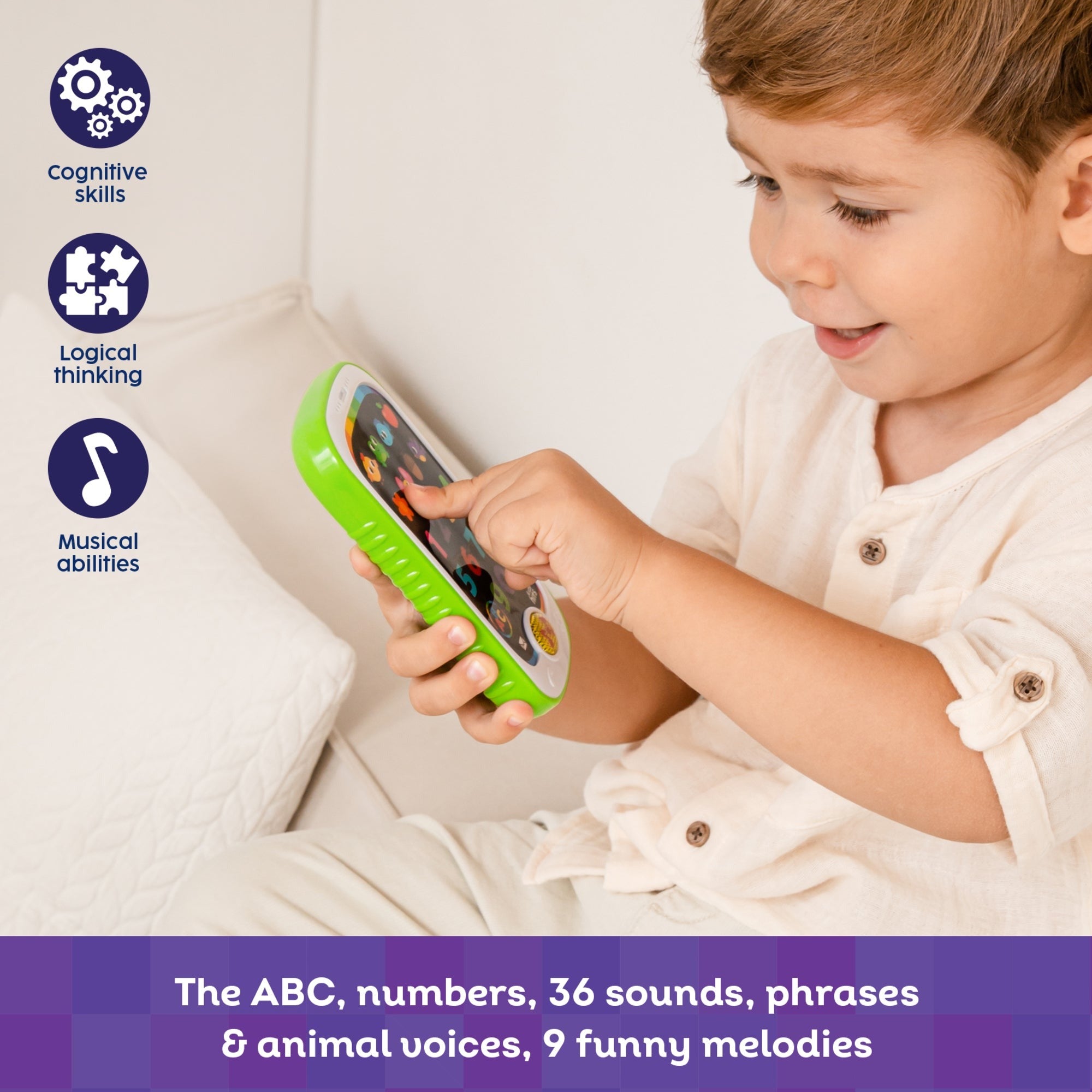 Kids Hits Smart Phone Counting Fun Interactive Educational Toy With Lights, Sounds & Songs
