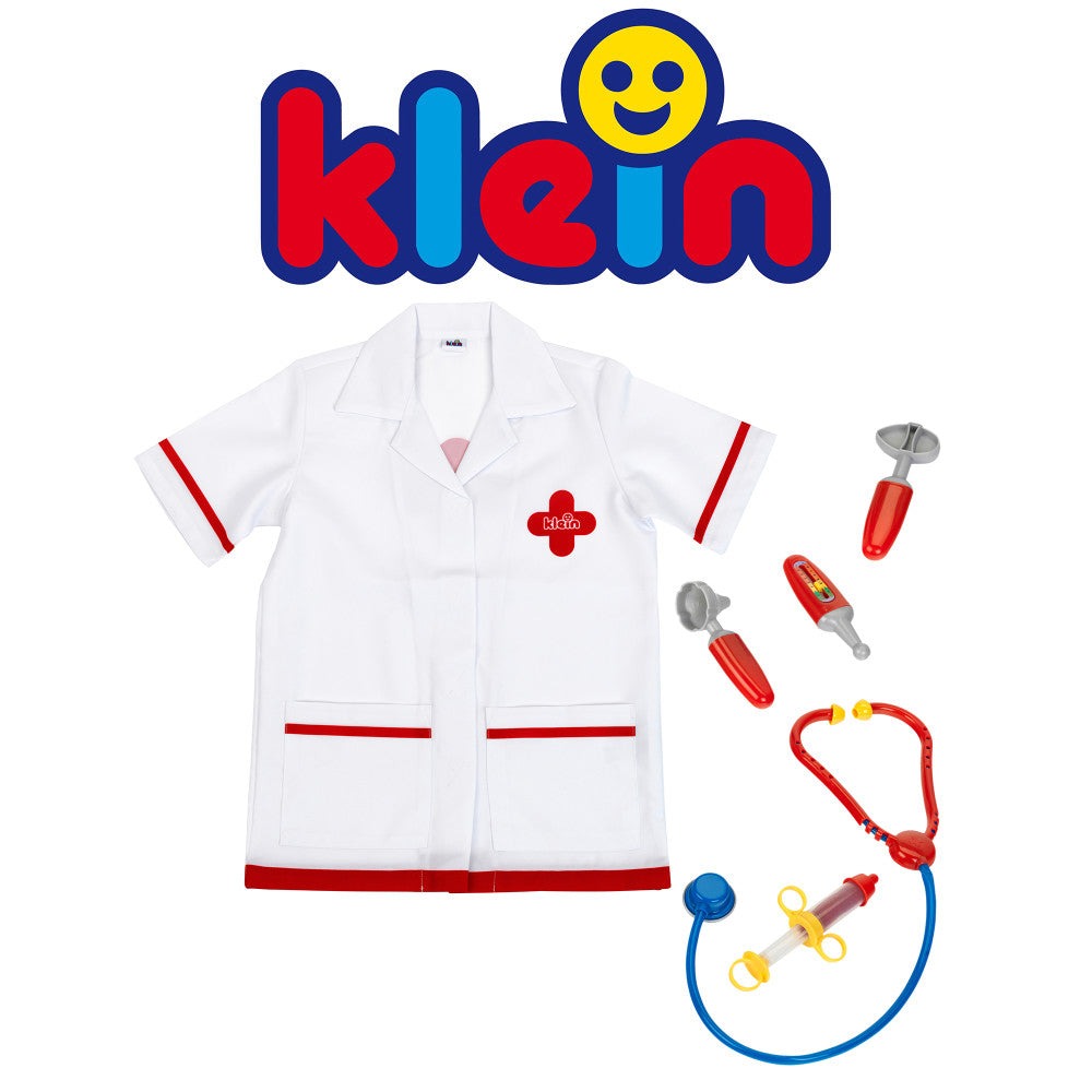 Klein 6-Piece PRO Doctor Costume Set - White & Red - Kids Ages 3+