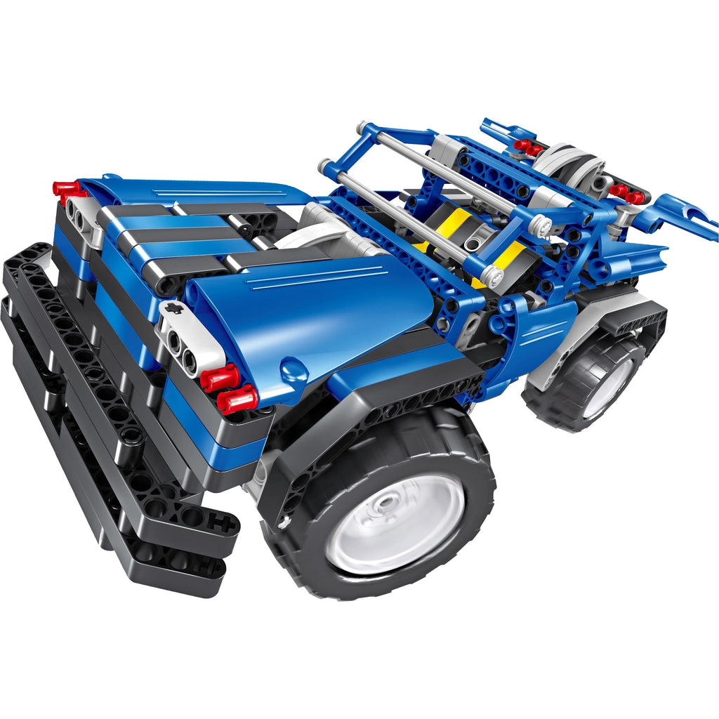 Mechanical Master R/C Block Cars - Dual-Mode Blue Jeep