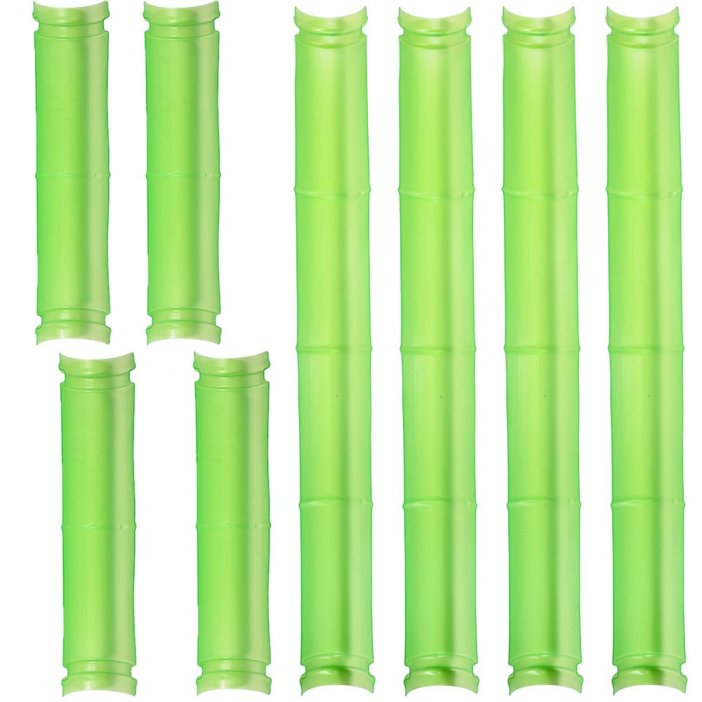 Spark & Wow Bamboo-Themed Water Channels - Set of 8 - Colorful Outdoor Playset