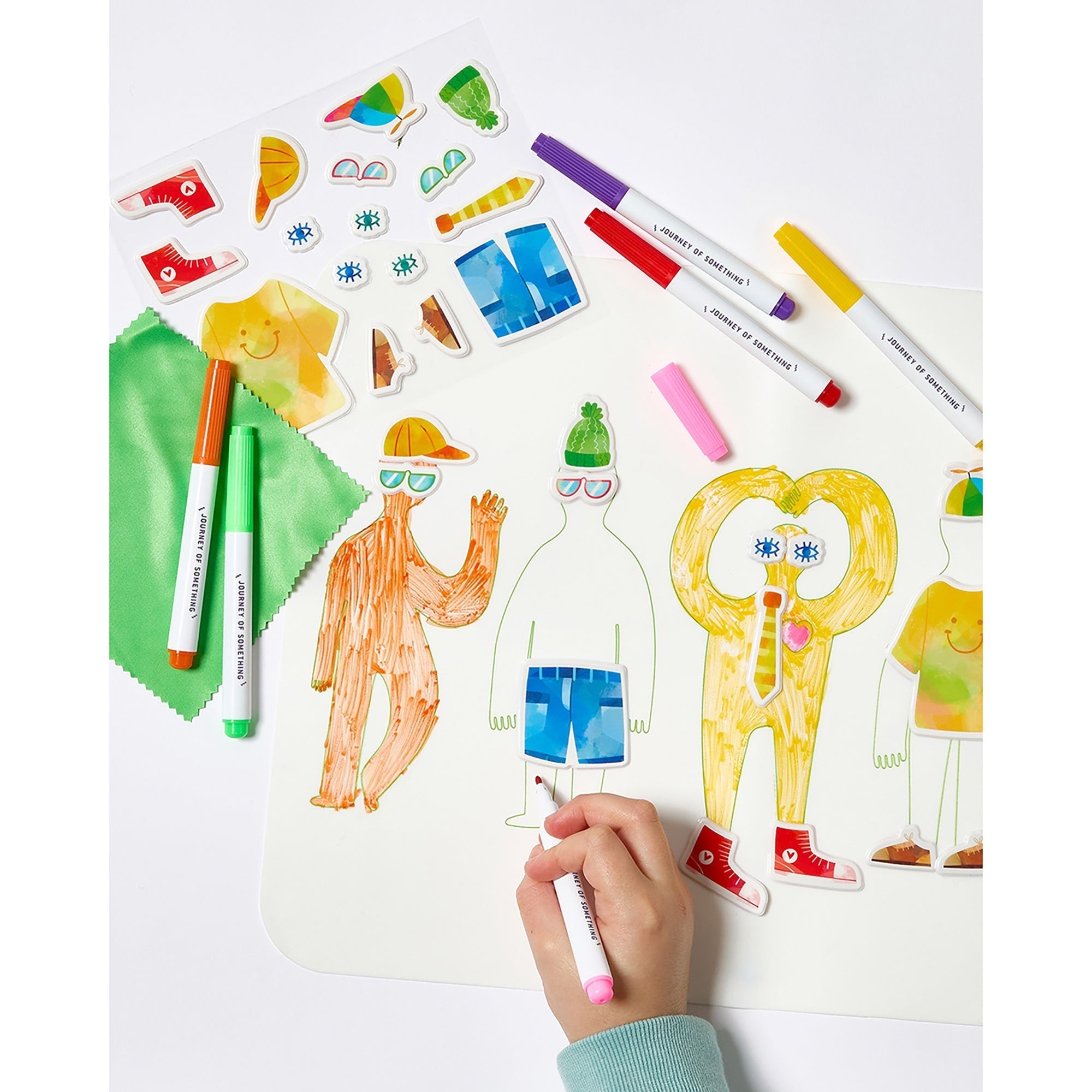 Journey Of Something Friends Wipeable Silicone Coloring Mat