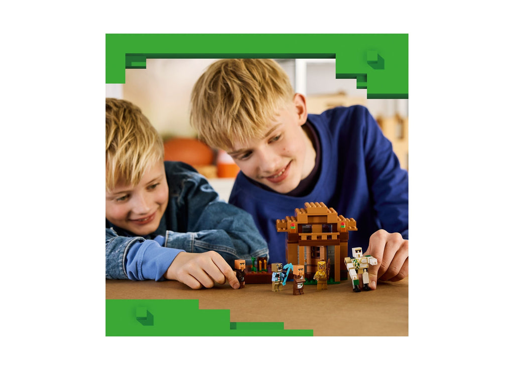 LEGO Minecraft Evoker Village Attack 607-Piece Building Set