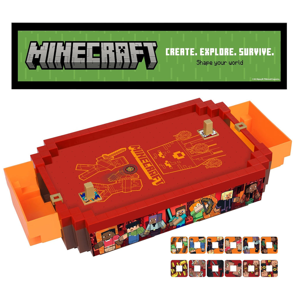 Minecraft Arcade Nether 17-Inch Tabletop Air Hockey Game