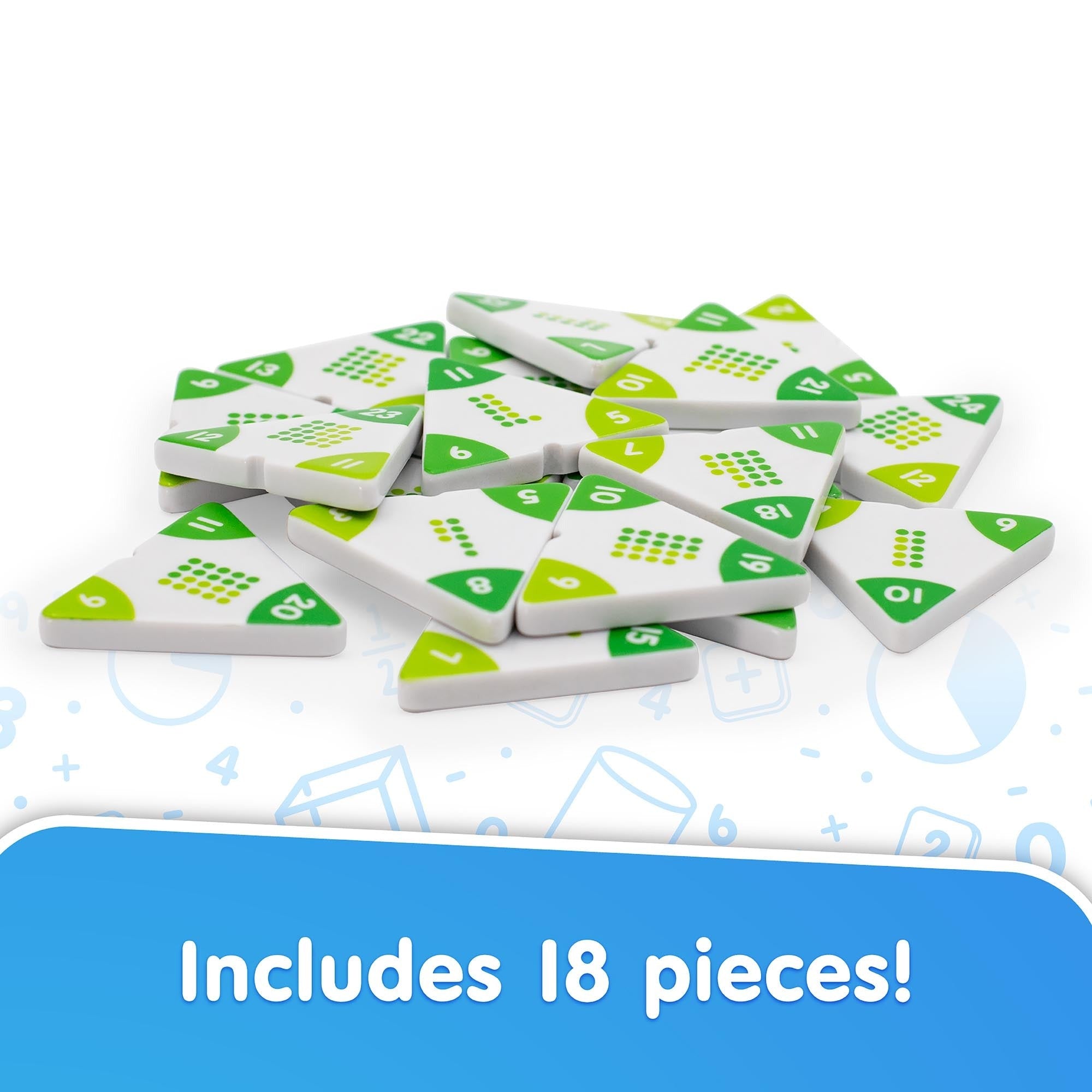 Addition Triangles Hands-On Math Learning Set With 36 Fact Family Triangles