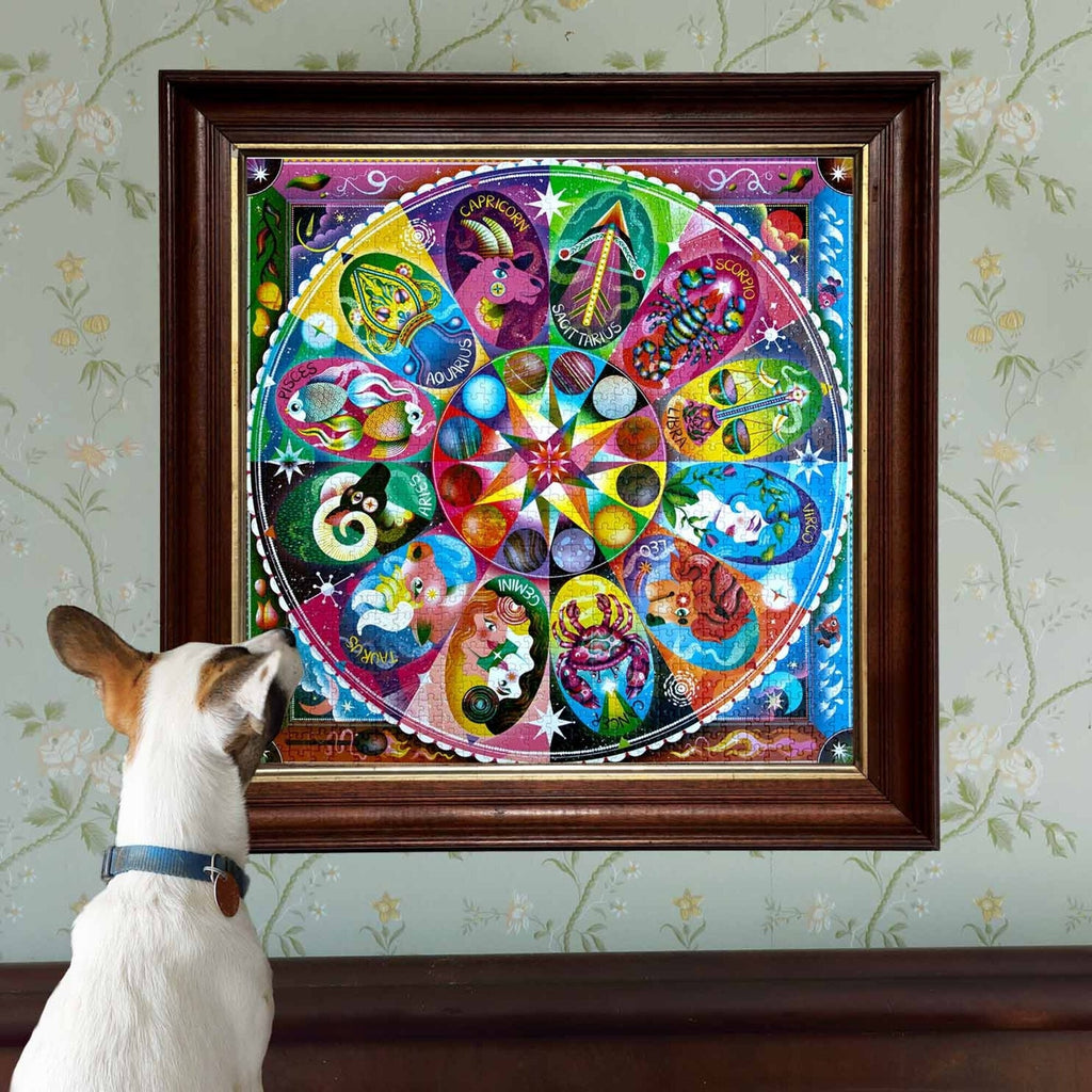 Piece&Love Horoscopes 1000-Piece Square Puzzle - Astrology Mandala