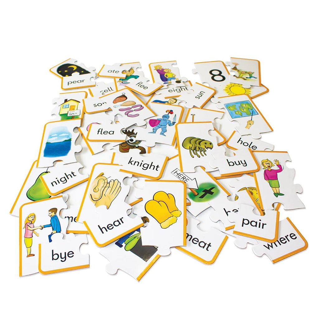 Junior Learning Homonym Puzzles - Word Matching Jigsaw - Pack of 3