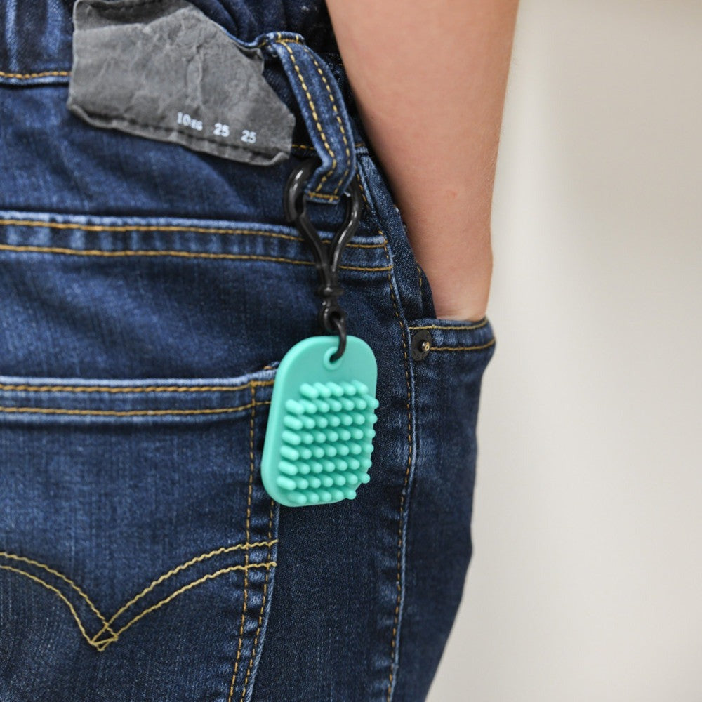 Bouncyband Calming Clips - Sensory Stress Relief Toy - Blue/Green