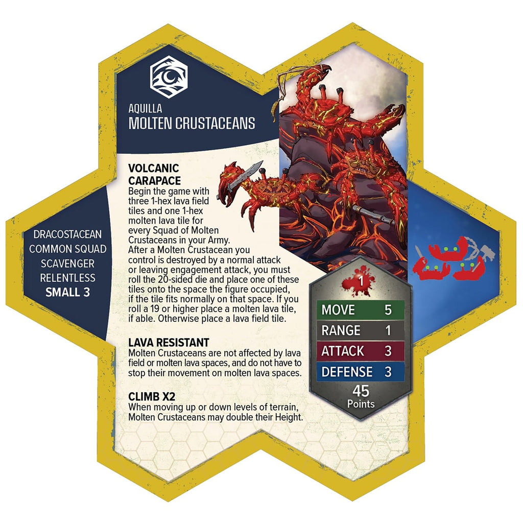 Heroscape Molten Crustaceans & Tanuki Tricksters Army Expansion 5-Figure Set With Cards