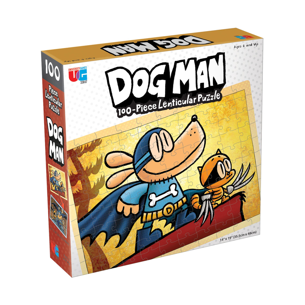 Dog Man Adventures Lenticular Jigsaw Puzzle 100 Pieces