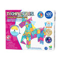 Techno Tiles Super Building Set - Pastel 400+ Pieces Pastel - Brain Boosting Builder