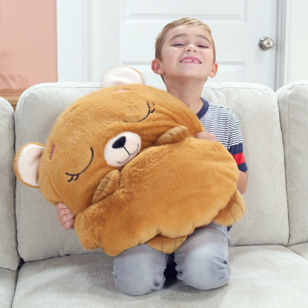 Happy Nappers Large Benny The Brown Bear Plush Sleepy Sack