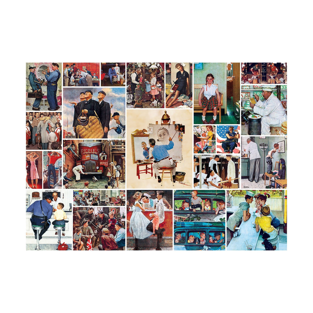 The Saturday Evening Post Norman Rockwell Collage Puzzle - 1000 pc
