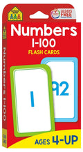 School Zone Numbers 1-100 Counting Flash Cards - Educational Learning Toy