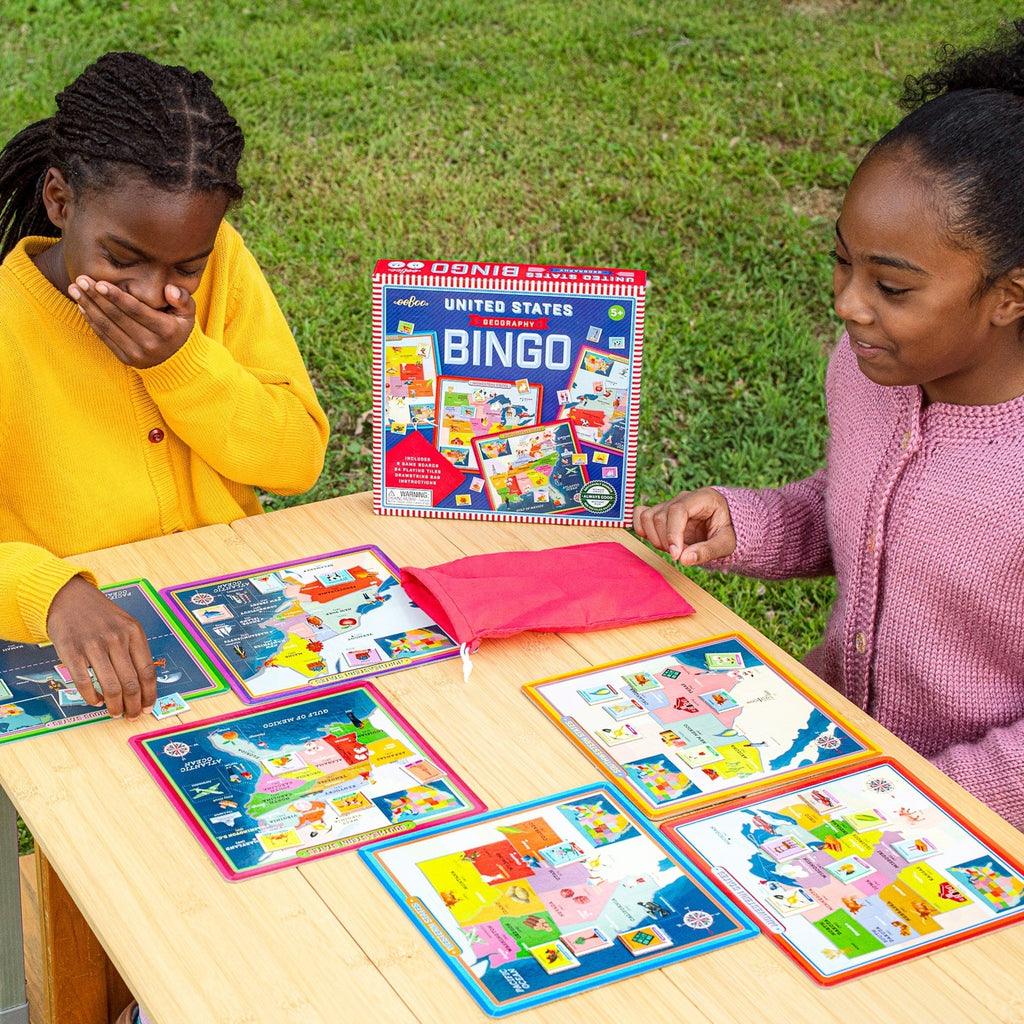 eeBoo Bingo Geography United States Educational Game