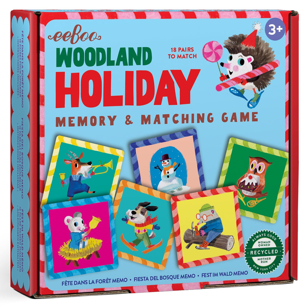 eeBoo Woodland Holiday Memory & Matching Game