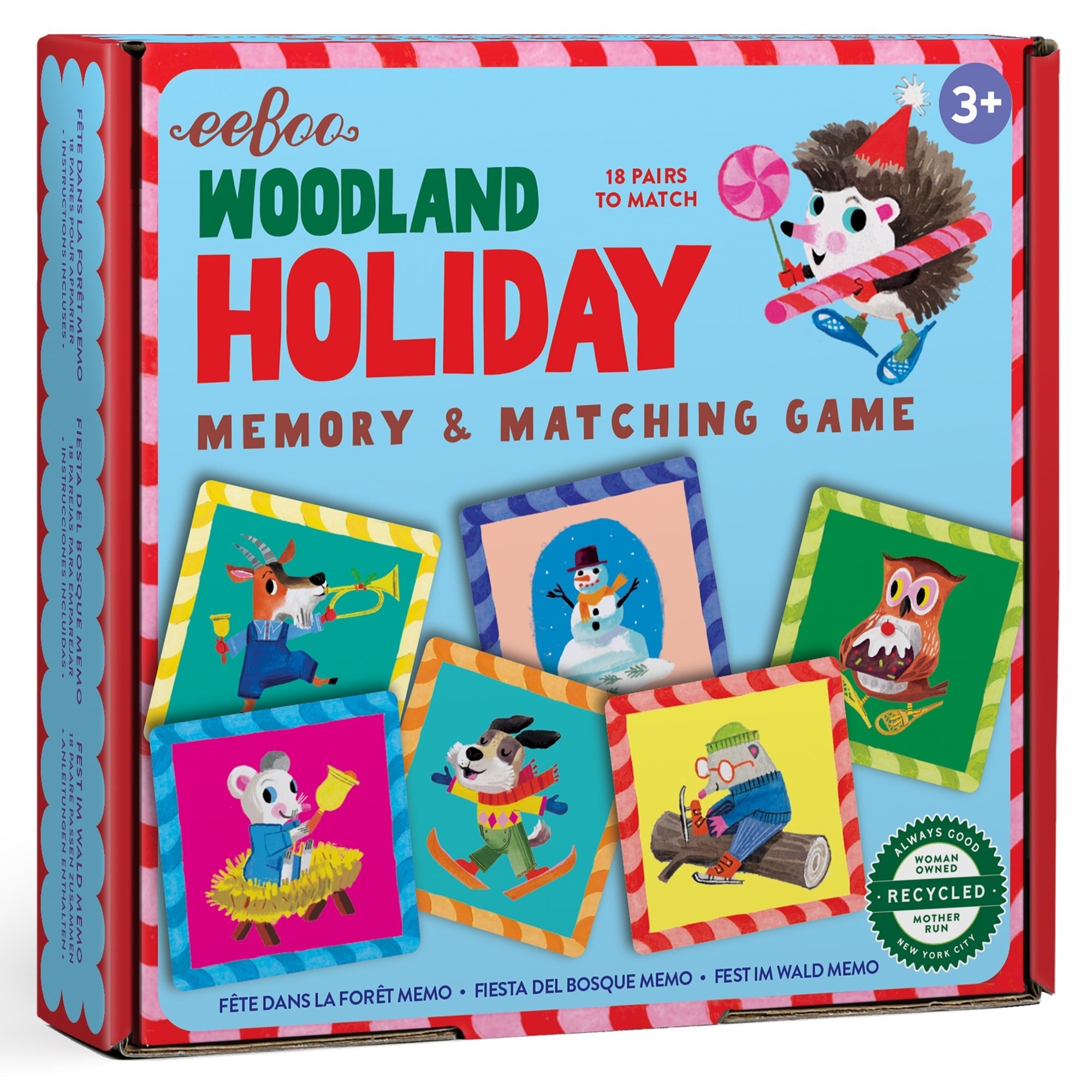 eeBoo Woodland Holiday Memory & Matching Game