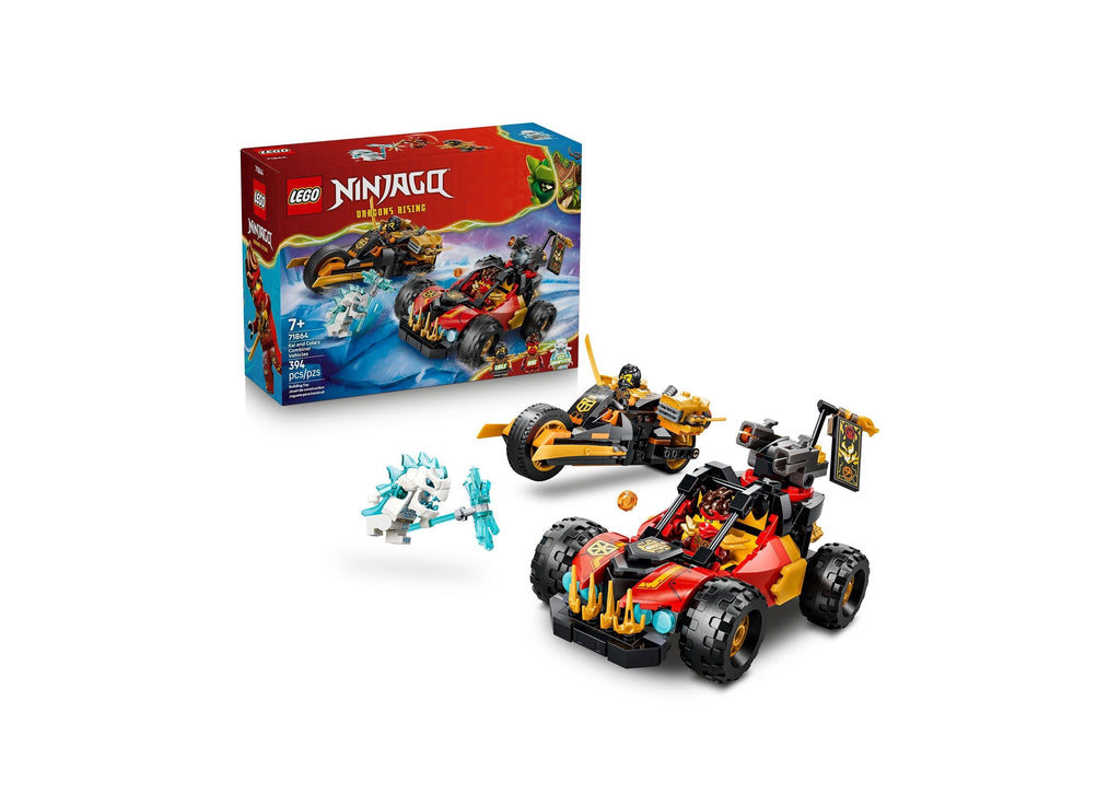 LEGO NINJAGO Kai and Cole's Combiner Vehicles 394-Piece Building Set