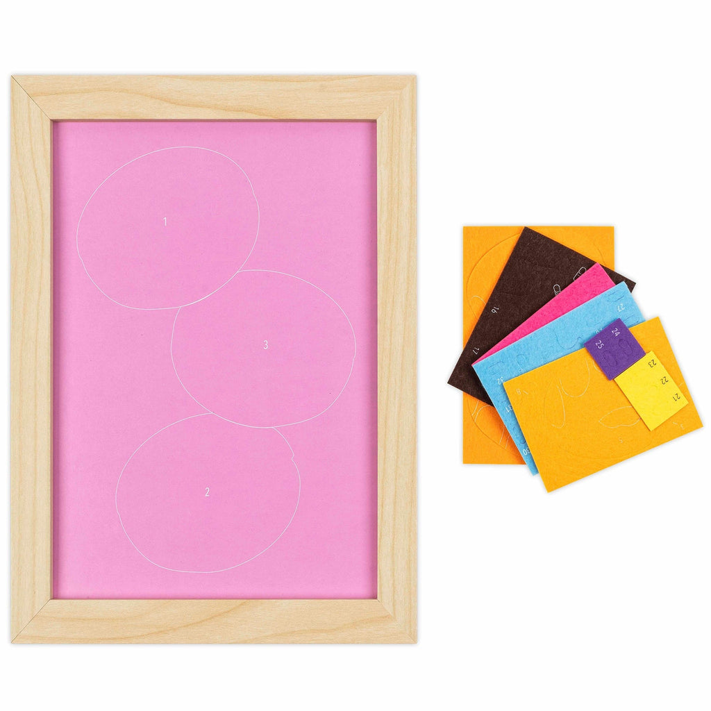 Felt Art Sweet Donuts Peel And Stick Craft Kit With 32 Pieces
