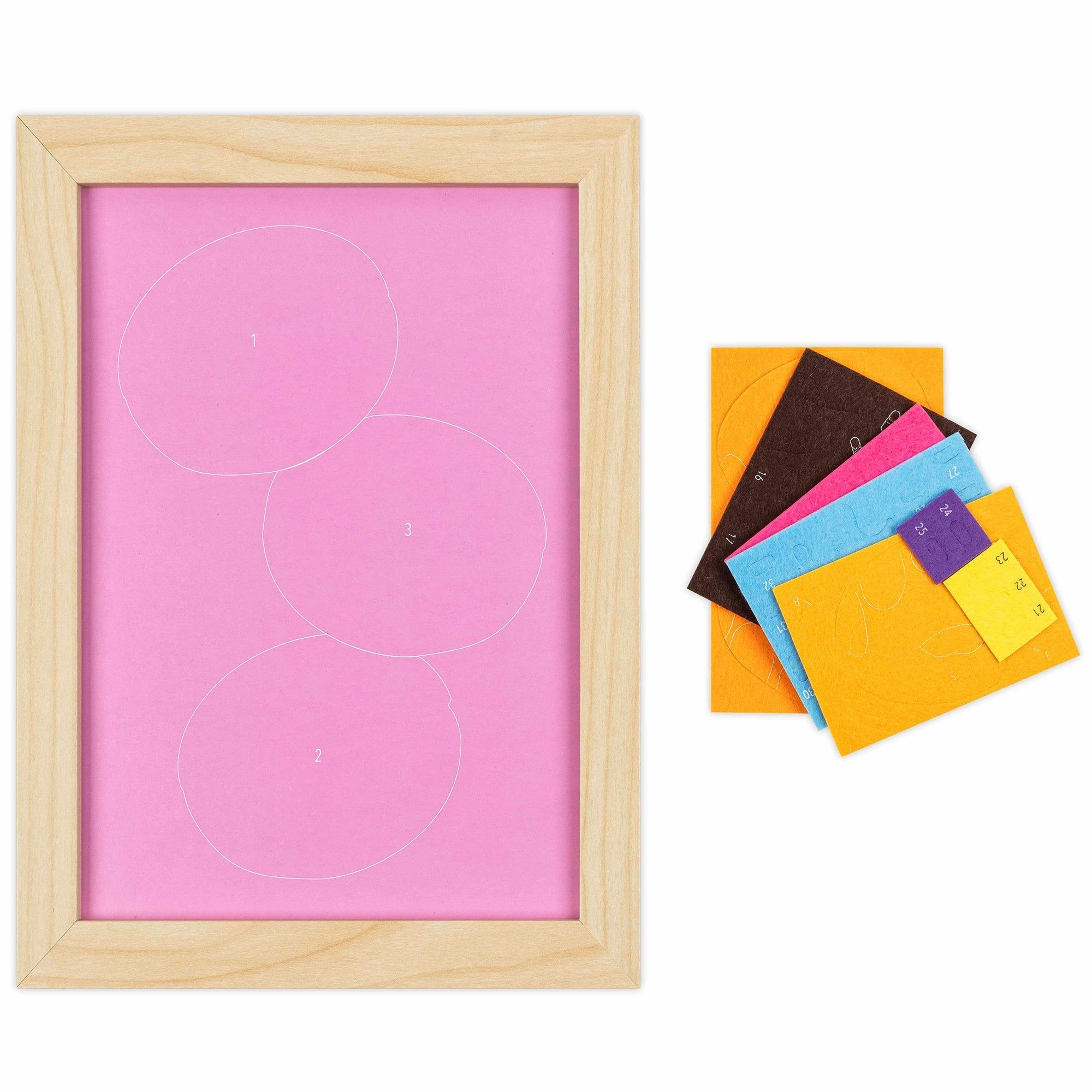 Felt Art Sweet Donuts Peel And Stick Craft Kit With 32 Pieces