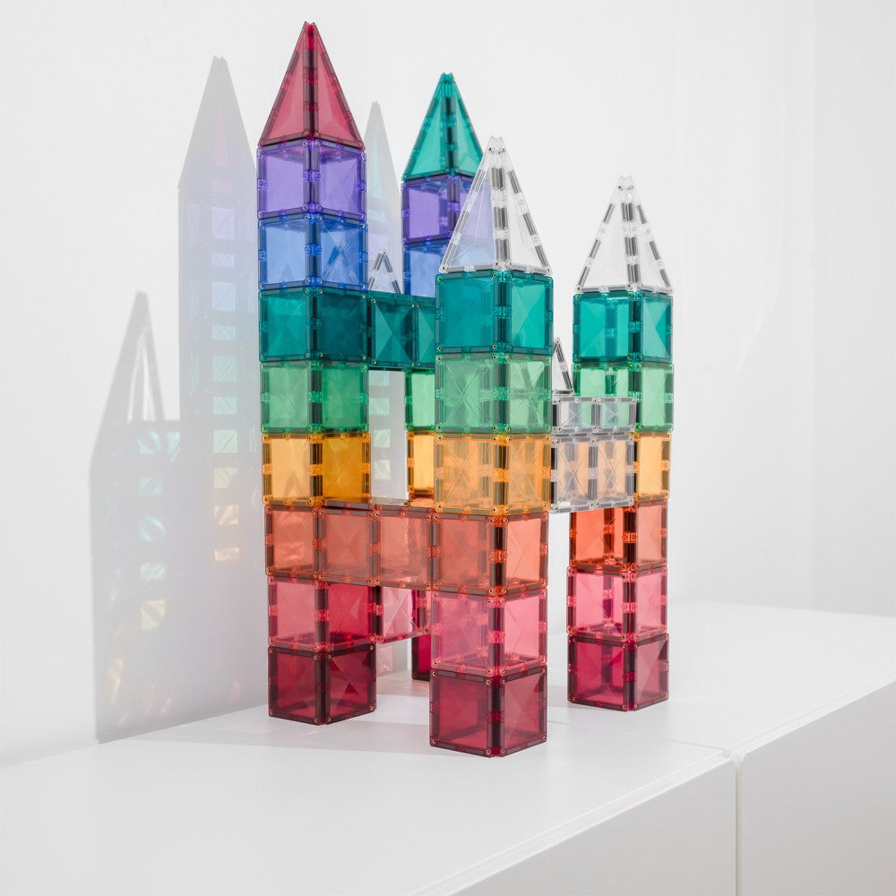 Connetix Pastel Magnetic Tiles 40-Piece Square Pack - Creative Play Set