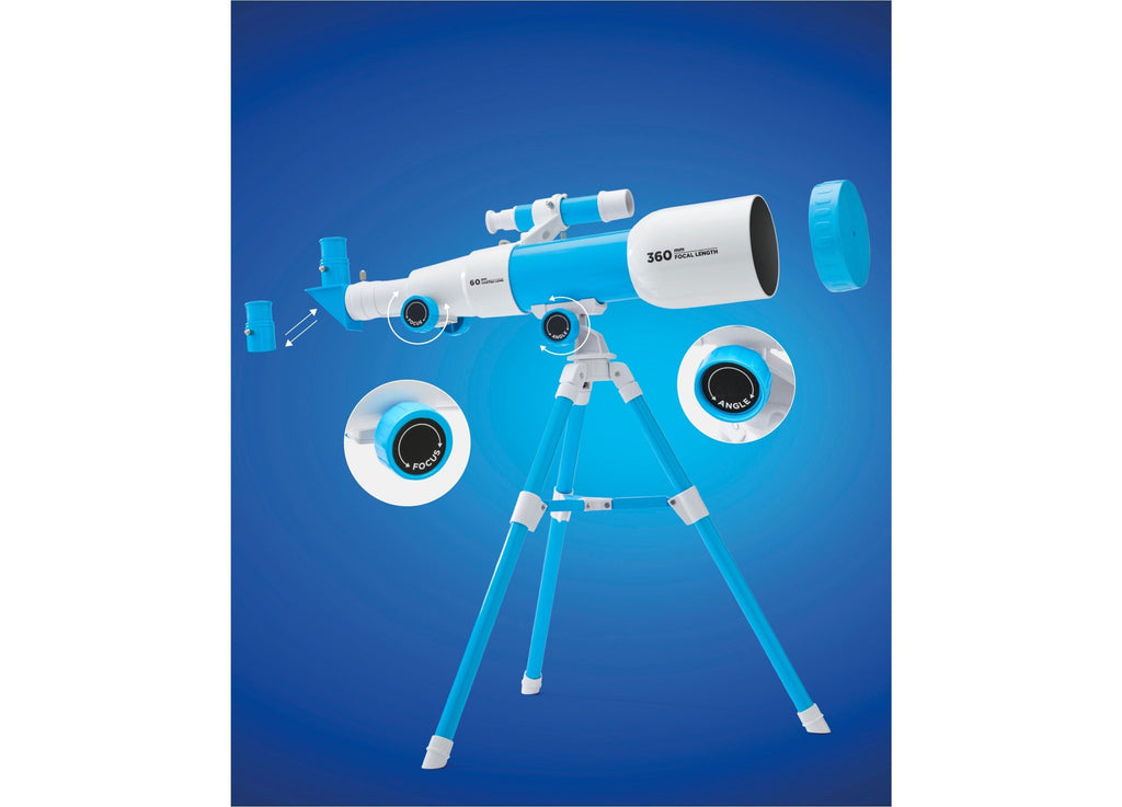 Discovery Kids Telescope With Tripod 18x And 60x Magnification Lenses