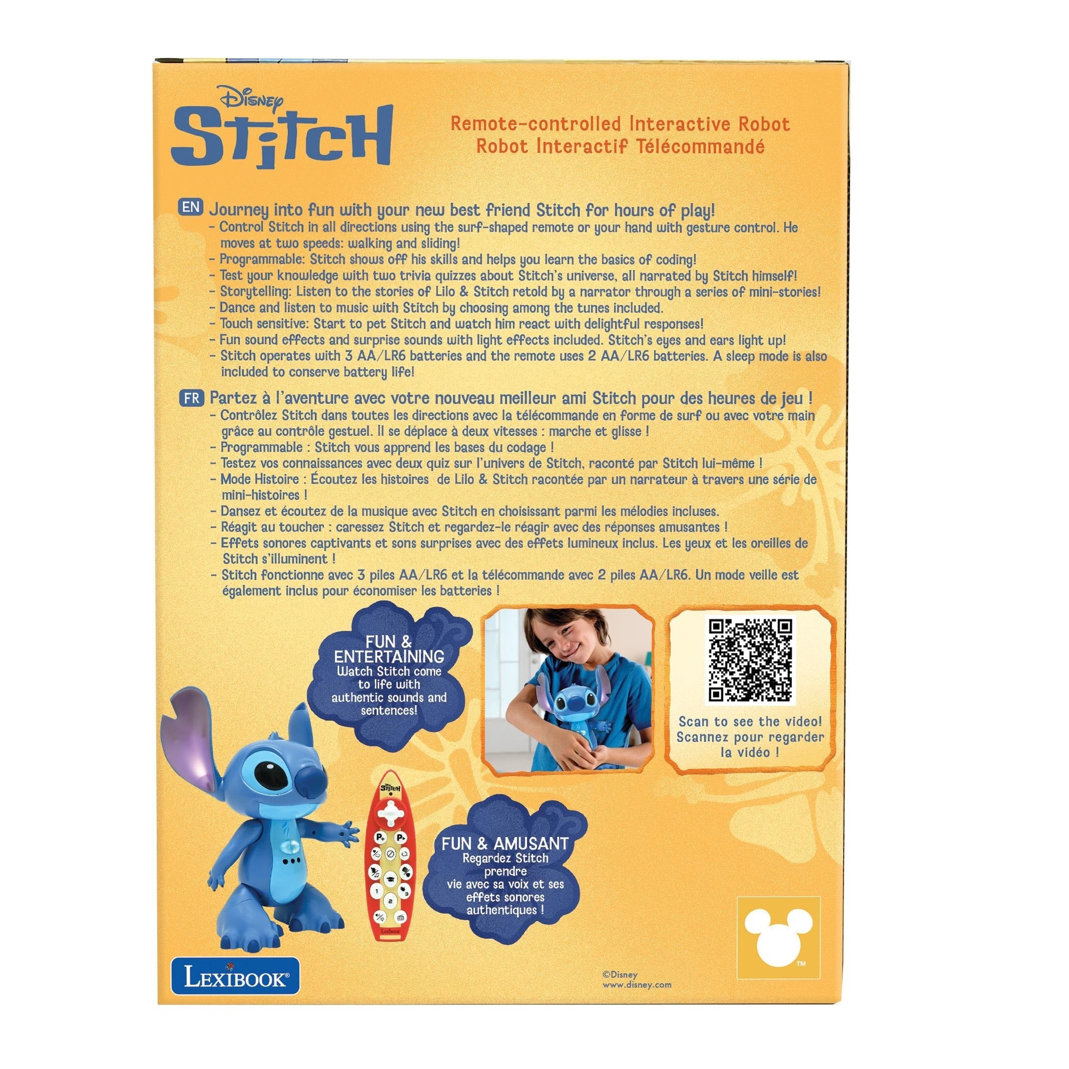 STITCHEN Interactive Remote-Controlled Stitch - Real Voice Animatronic