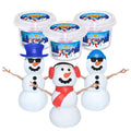 Build Buddiez Snowman Foam Craft Kit 3-Pack – Create, Play, Display for Kids 5+