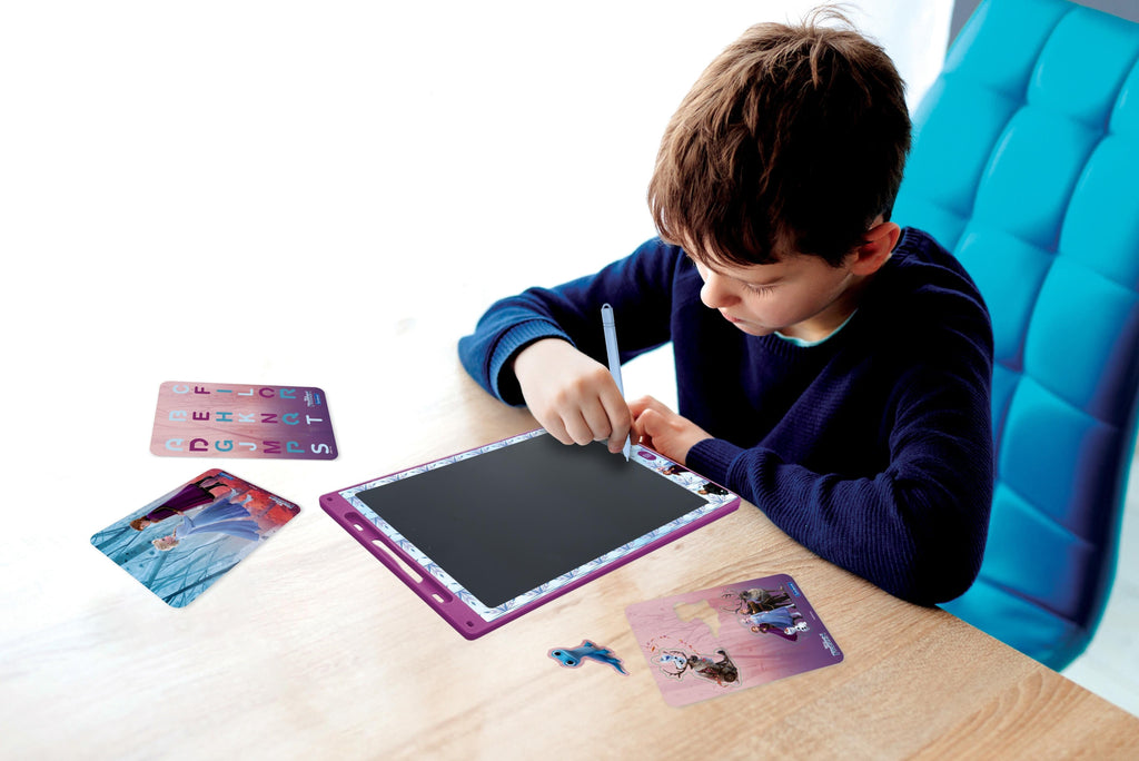 ArtZone Multicolor 11'' E-Ink Learning Tablet with Stencils - Frozen Theme