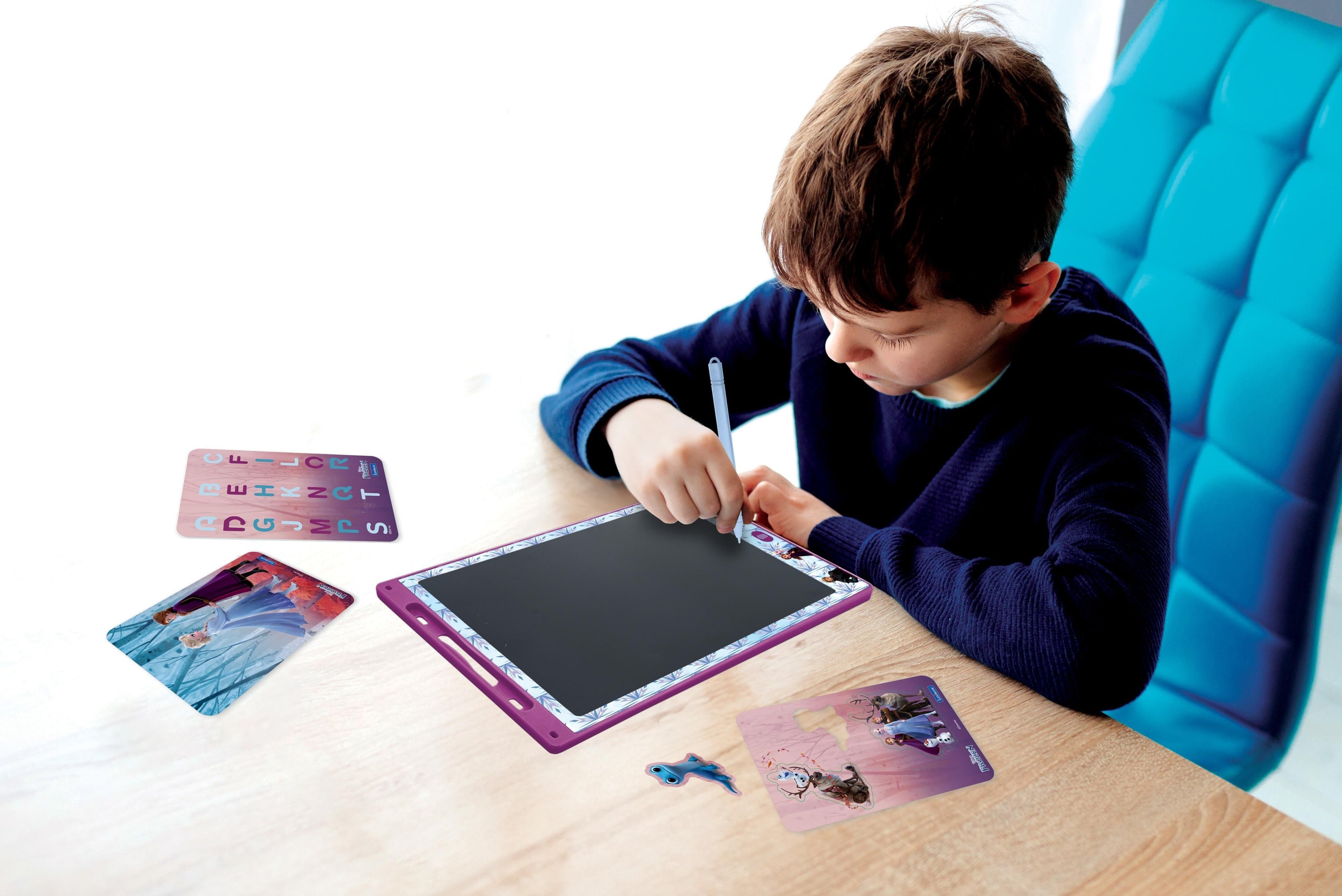 ArtZone Multicolor 11'' E-Ink Learning Tablet with Stencils - Frozen Theme