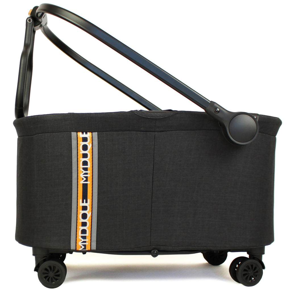 My Duque MULTI Bicycle Pannier Basket & Shopping Utility Cart - Melange Black