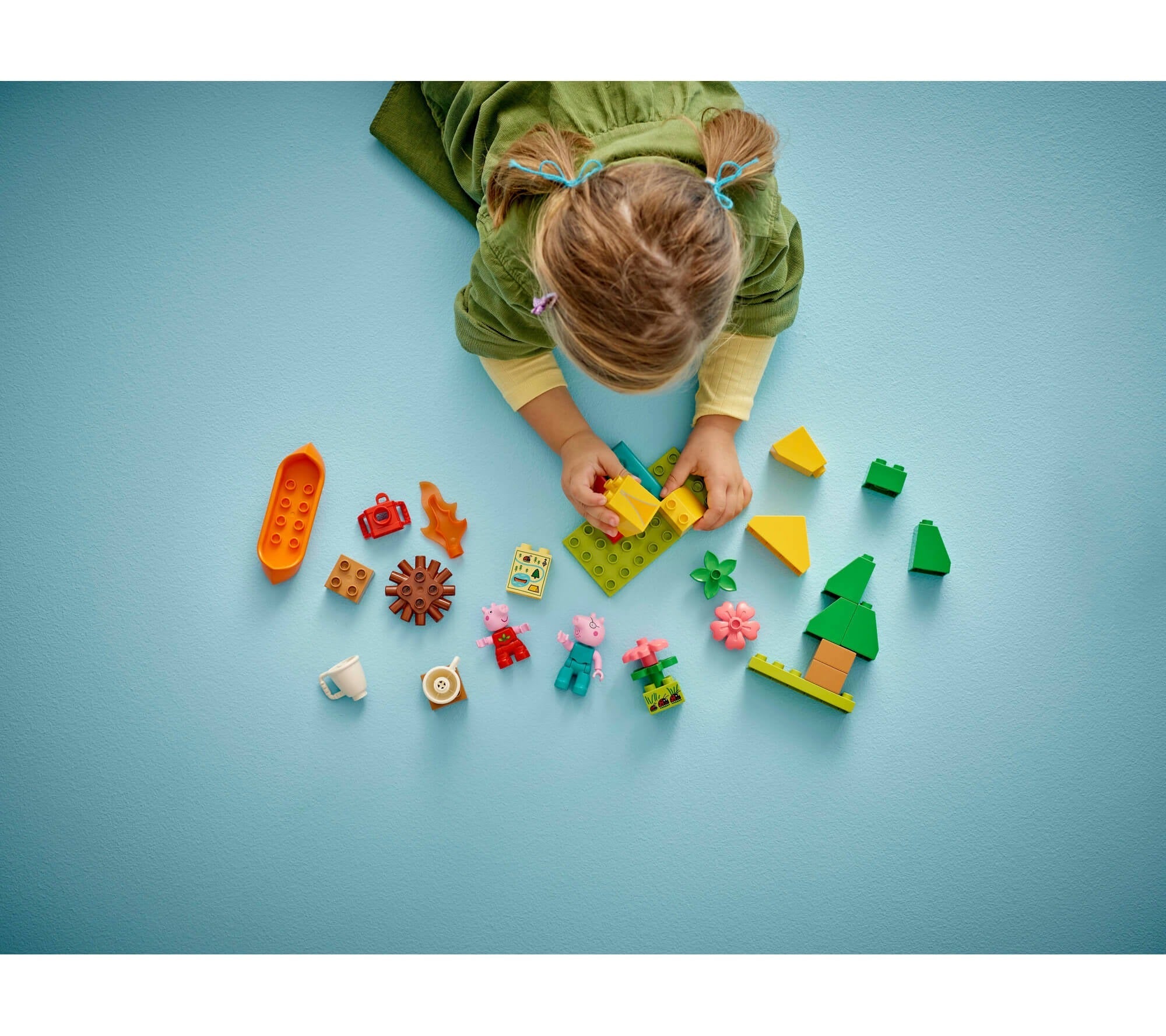 LEGO DUPLO Peppa Pig 32-Piece Camping Trip Playset with Canoe