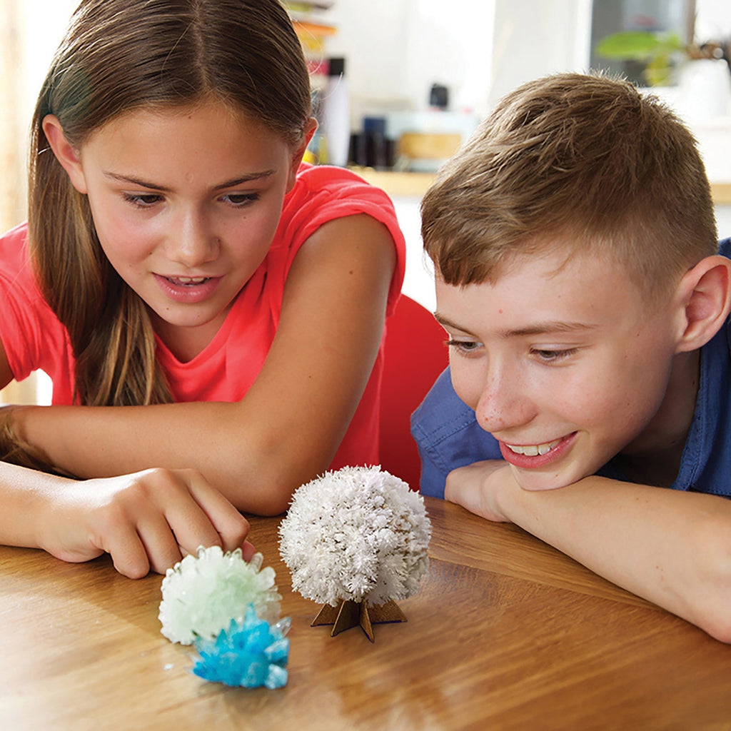 4M KidzLabs Crystal Science Kit - Grow 3 Unique Crystals, DIY STEM Craft