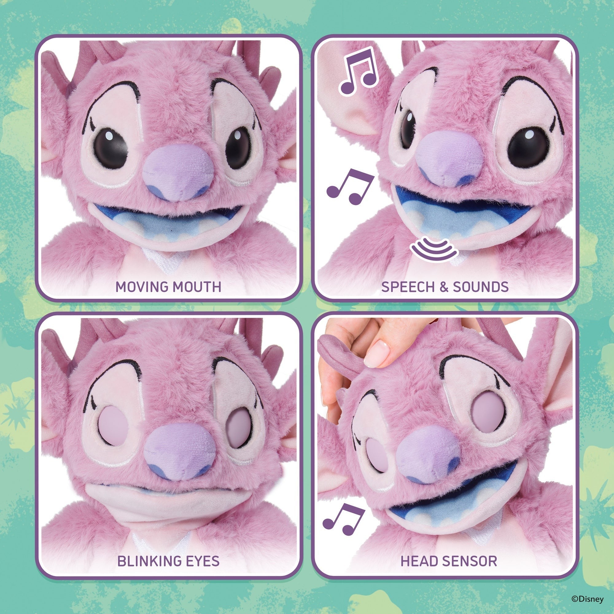 WOW! Stuff Disney Angel Palm Puppetronic Interactive Puppet With 40+ Sounds And Actions