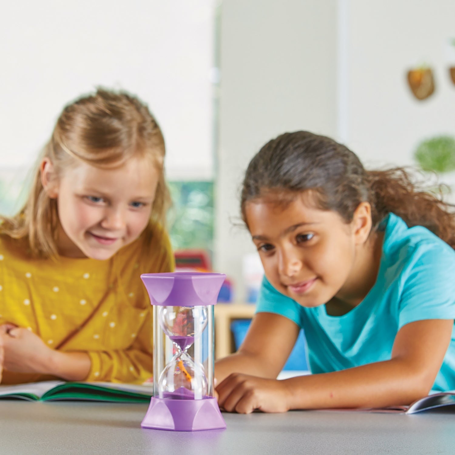 Hand2Mind Jumbo Colorful Sand Timers for Kids - Time Management Tool Set