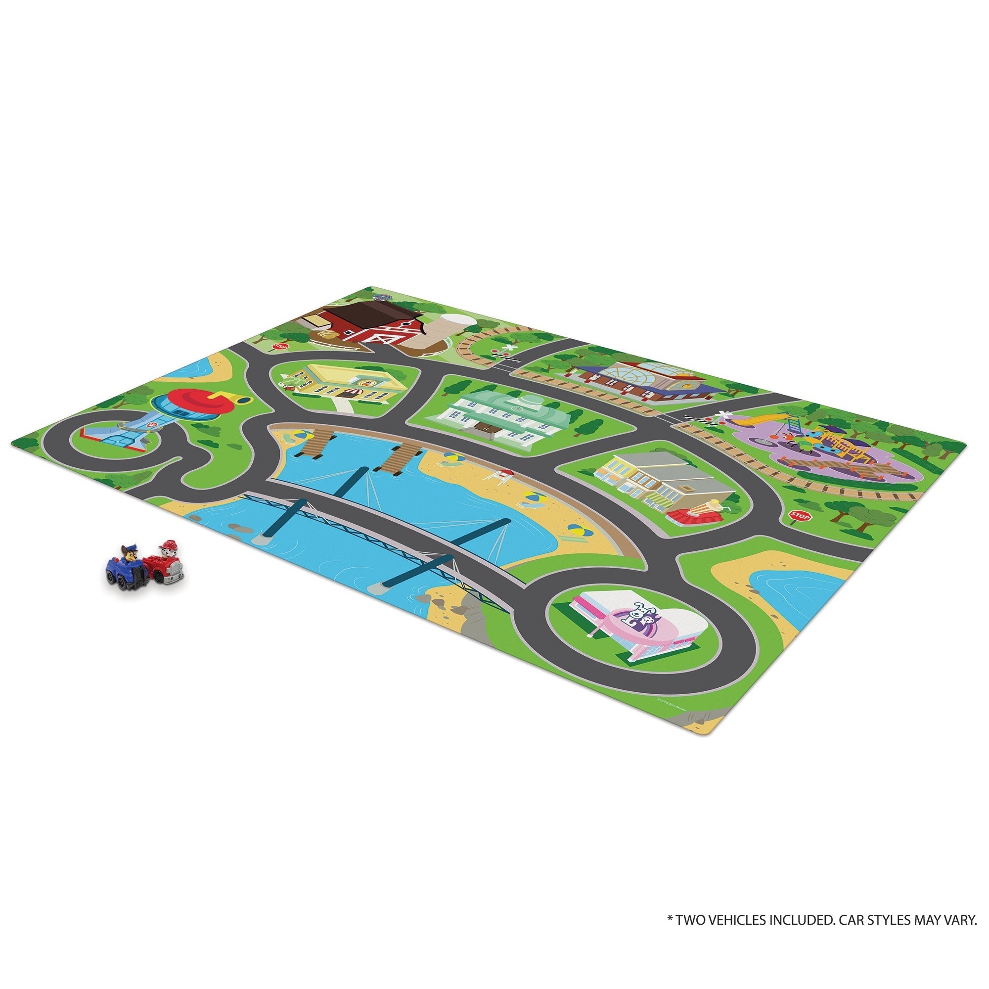 Imaginmat Jumbo Paw Patrol Floor Playmat With 2 Toy Cars 47 X 61 Inch