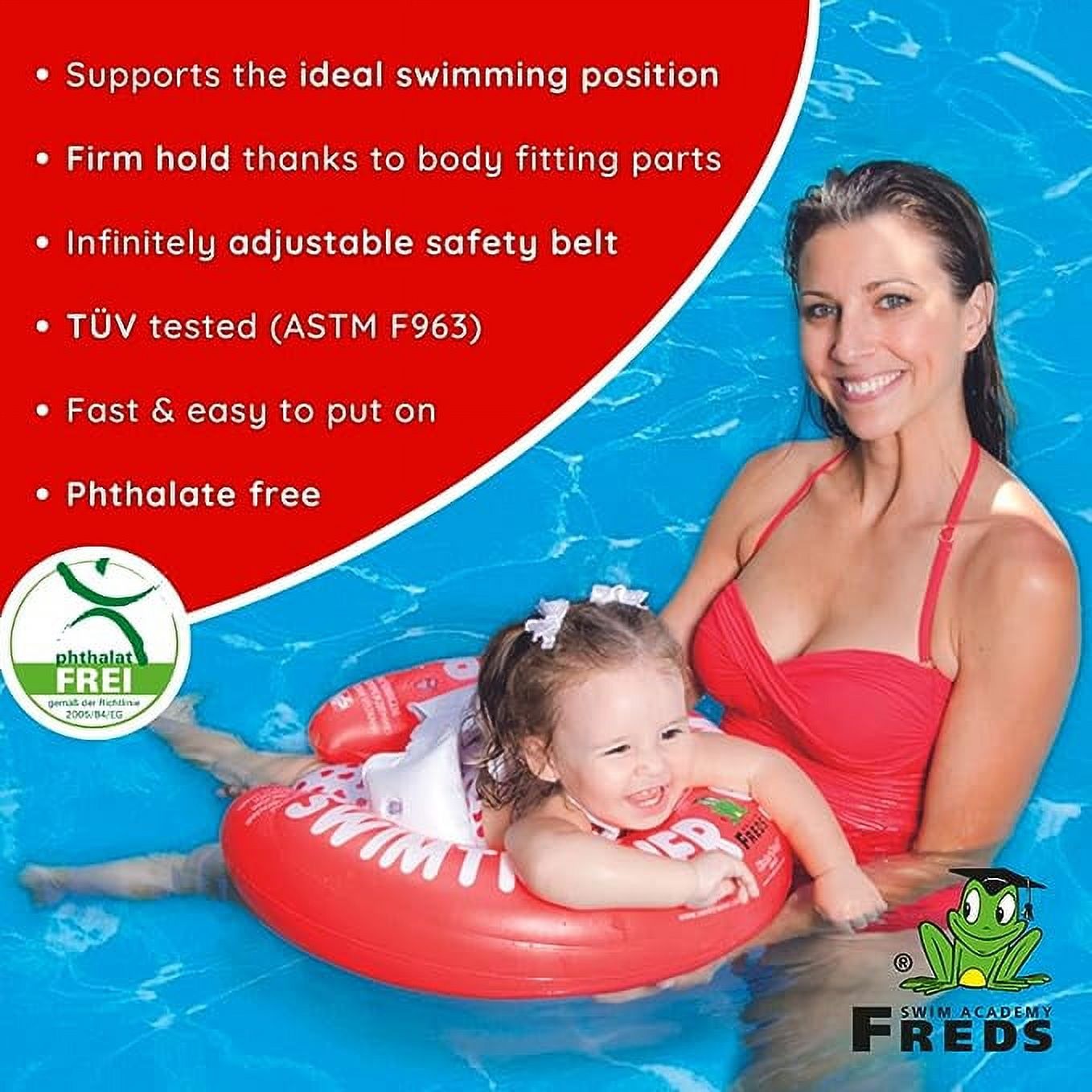 FREDS SWIM ACADEMY SWIMTRAINER Classic Red - Infant Baby Pool Float