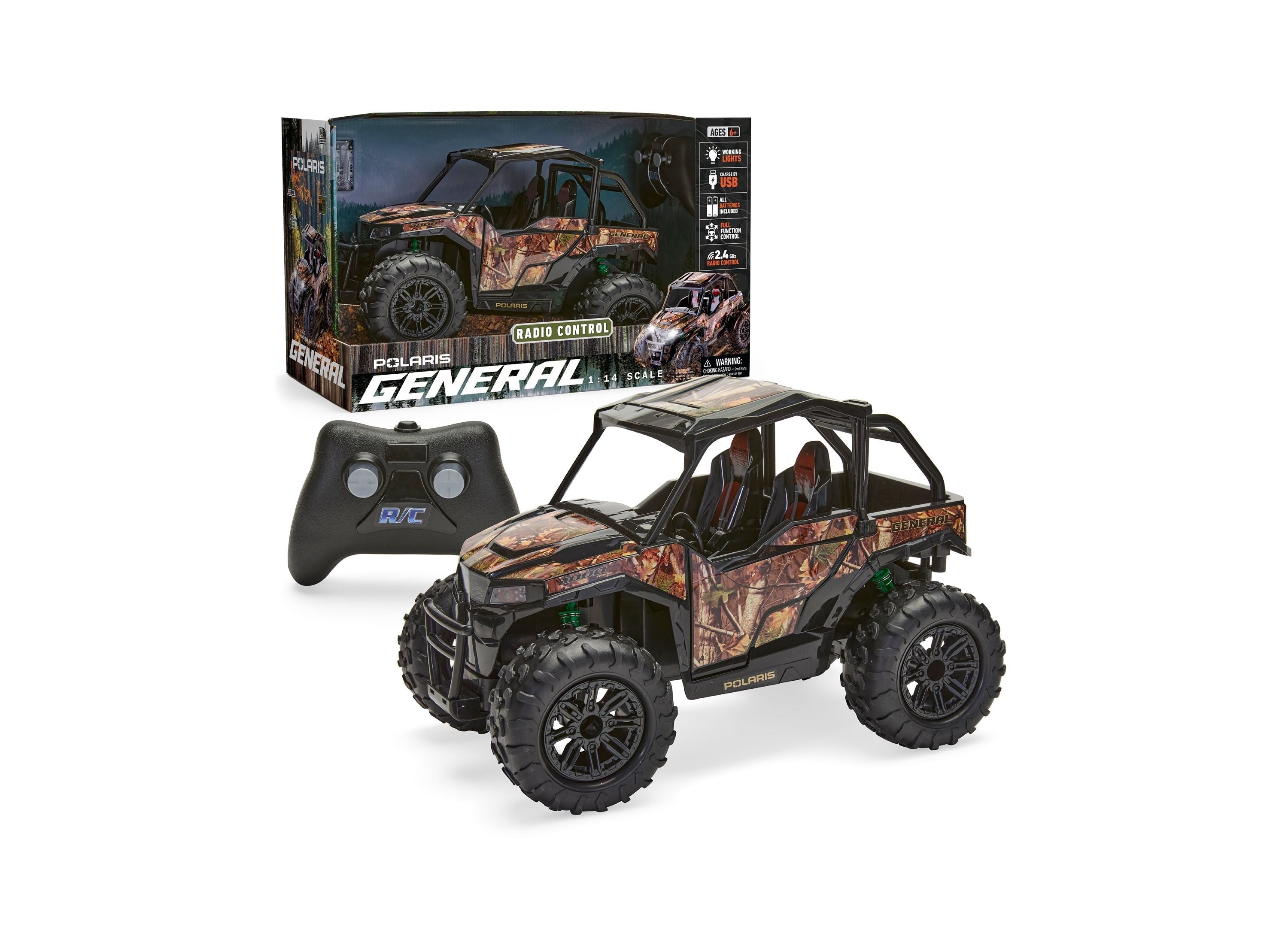 Sharper Image Polaris General 1:14 Scale RC Off-Road Vehicle