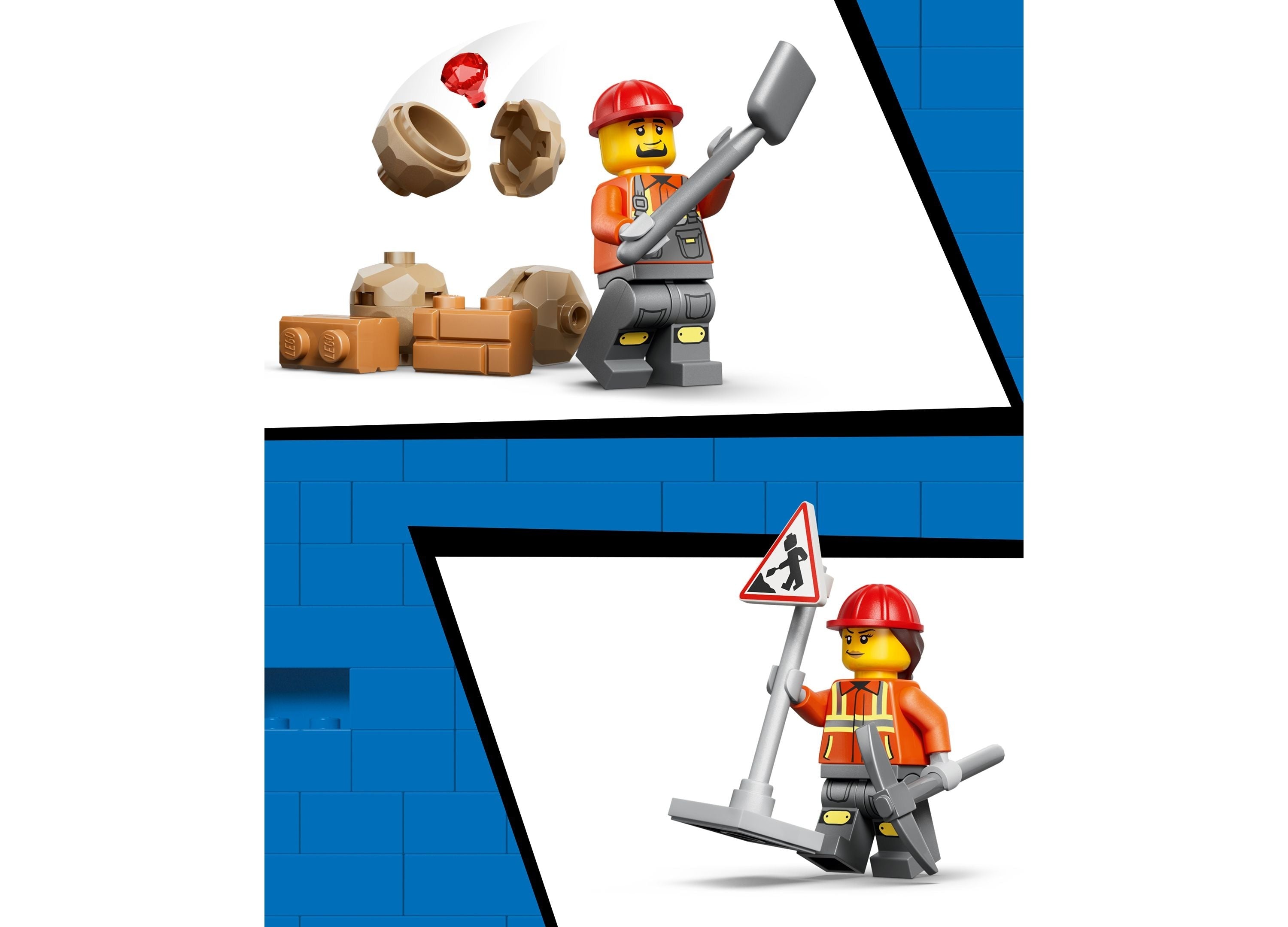 LEGO City Backhoe Loader 301-Piece Building Set