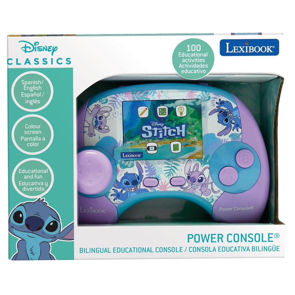 Stitch Bilingual Educational Game Console with 100 Interactive Activities