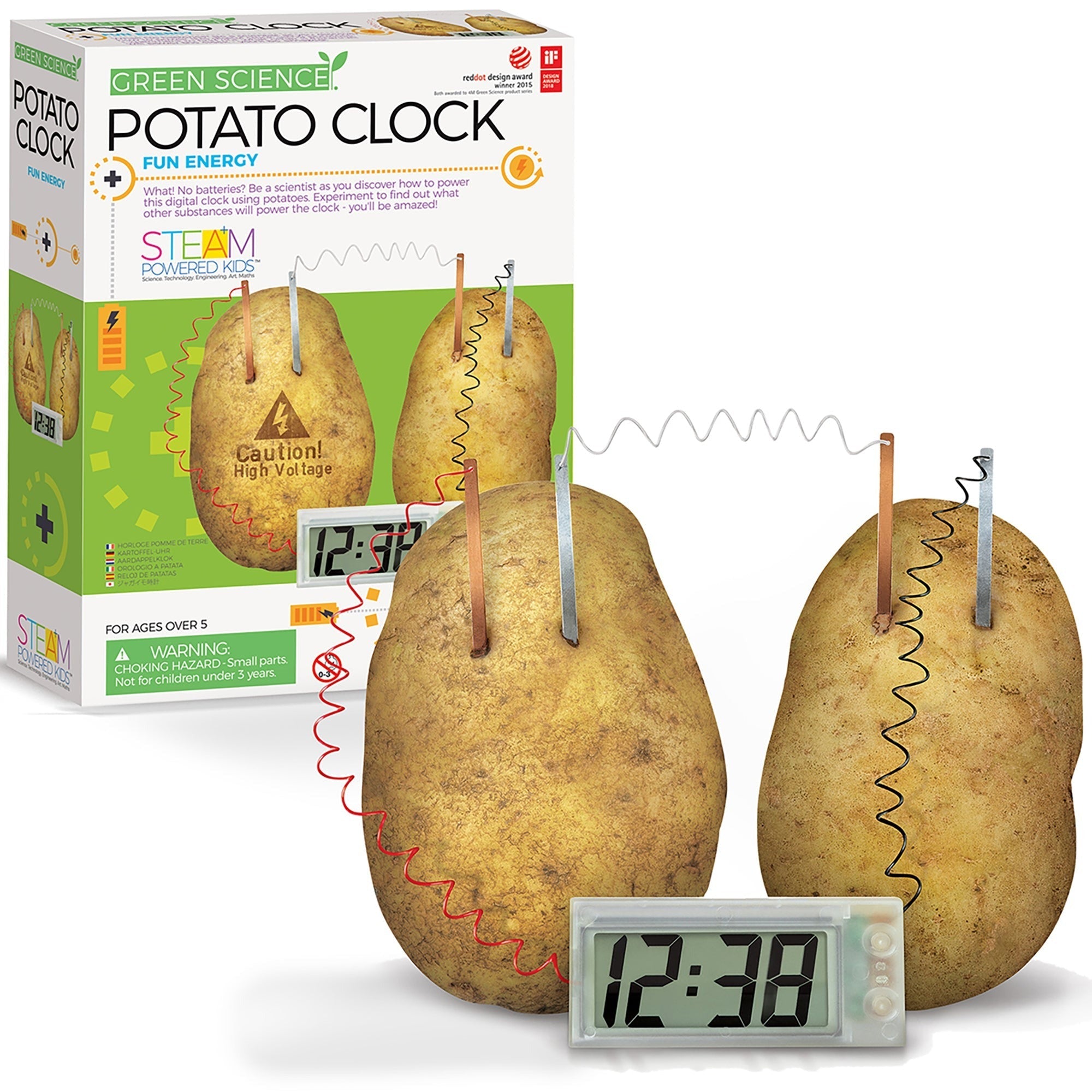 4M Green Science Potato Clock STEM Experiment Kit