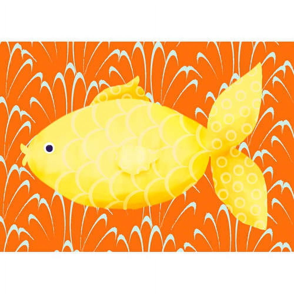Oopsy Daisy Lenny The Fish 14 Inch Canvas Wall Art - Nautical