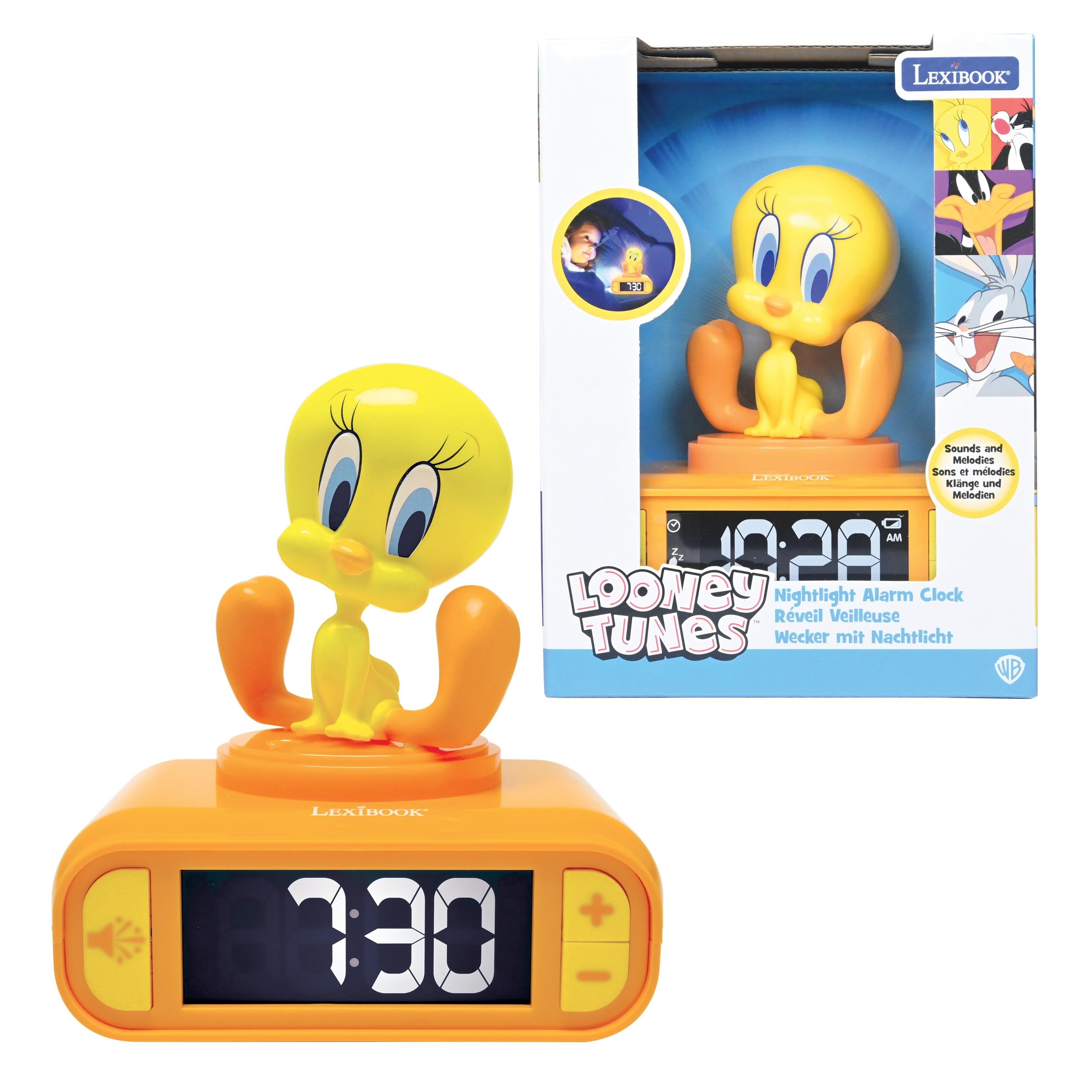 Tweety Themed Nightlight Alarm Clock - Adjustable Sounds