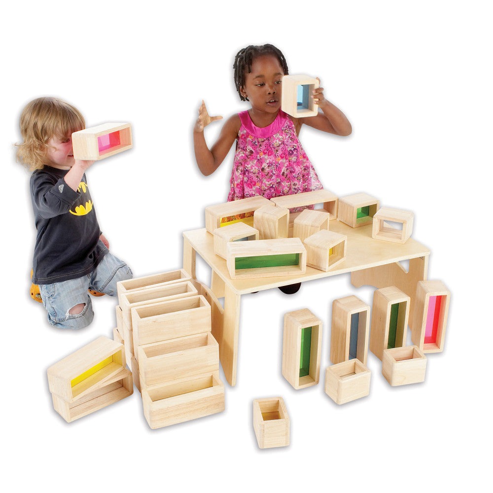 TickiT Rainbow Bricks 36-Piece Set – Colorful Building Blocks