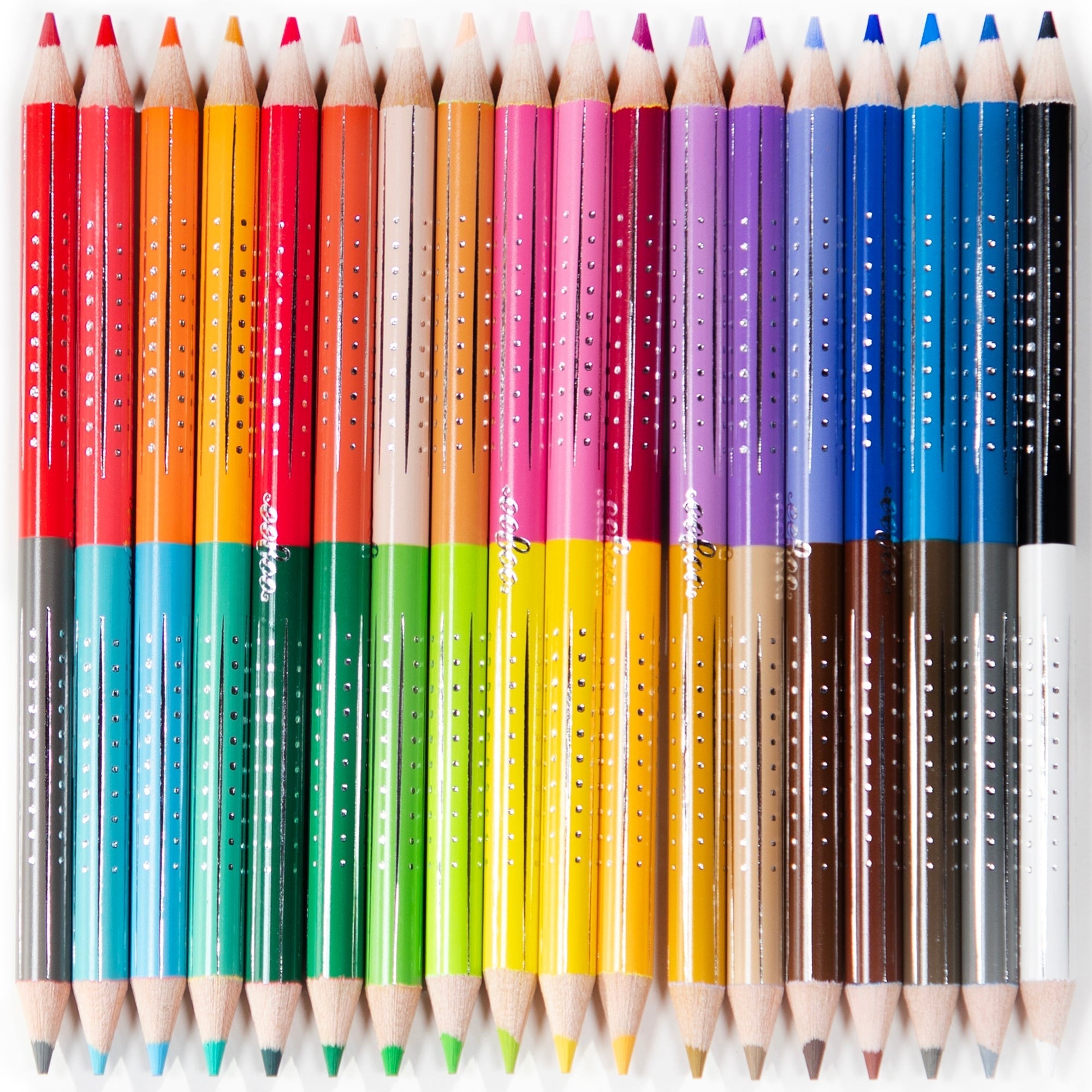 eeBoo Double-Sided Watercolor Pencils 18-Piece Set
