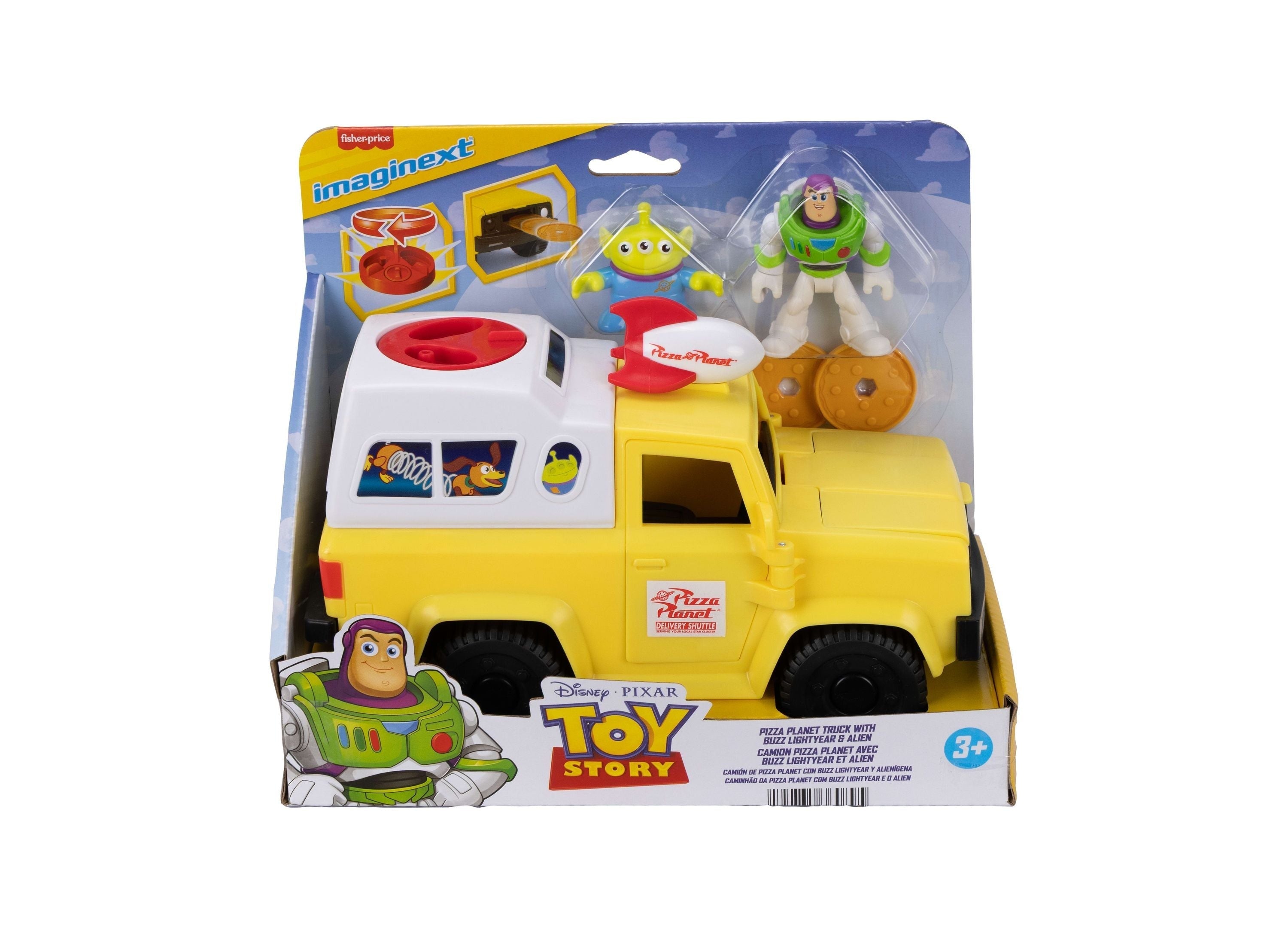 Imaginext Toy Story Pizza Planet Truck with Buzz Lightyear and Alien Figures