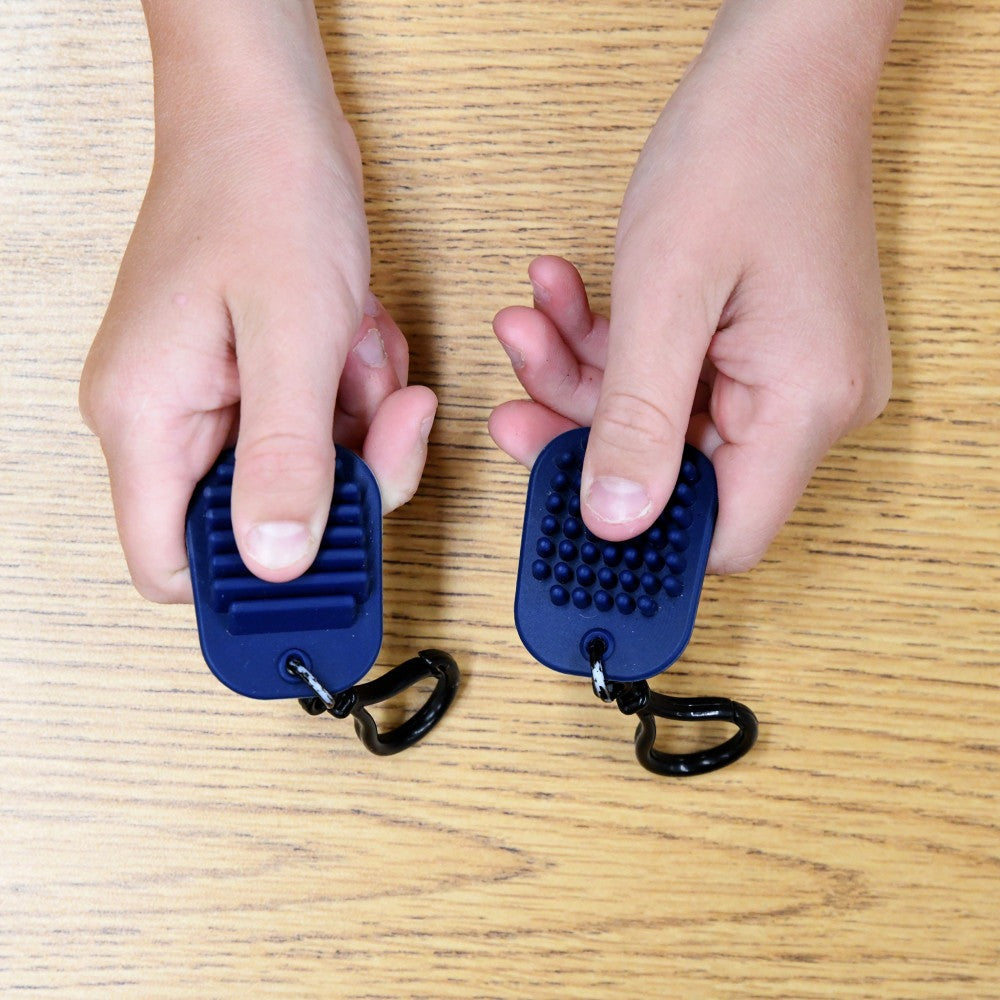Bouncyband Calming Clips - Sensory Stress Relief Toy - Blue/Green