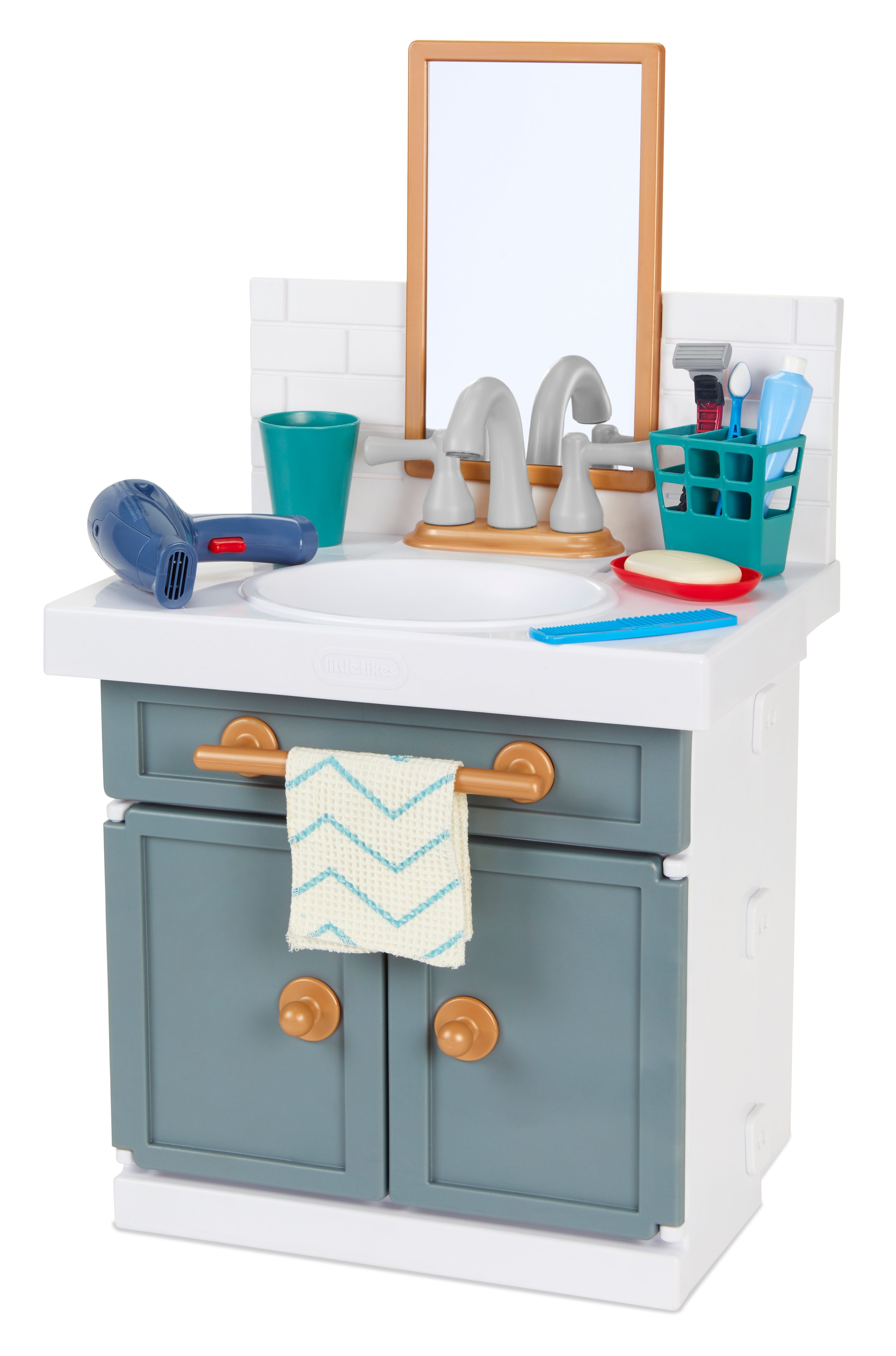 Little Tikes First Bathroom Sink Playset - Realistic Features