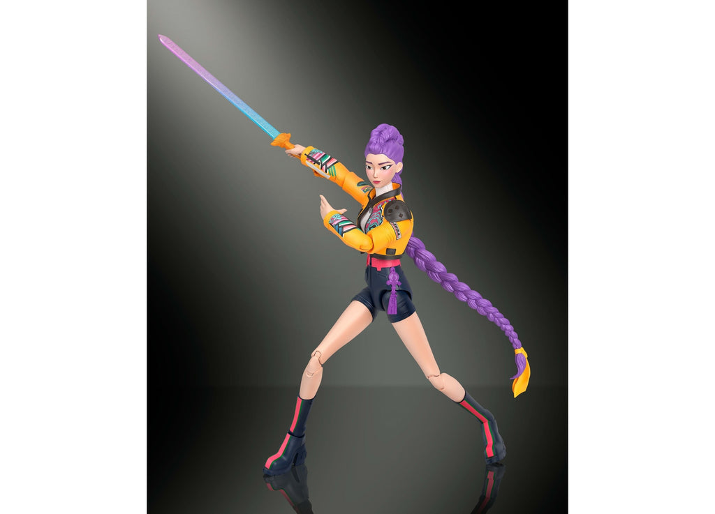 KPop Demon Hunters Rumi 6-Inch Action Figure, 21 Points of Articulation, Interchangeable Hands and Faces