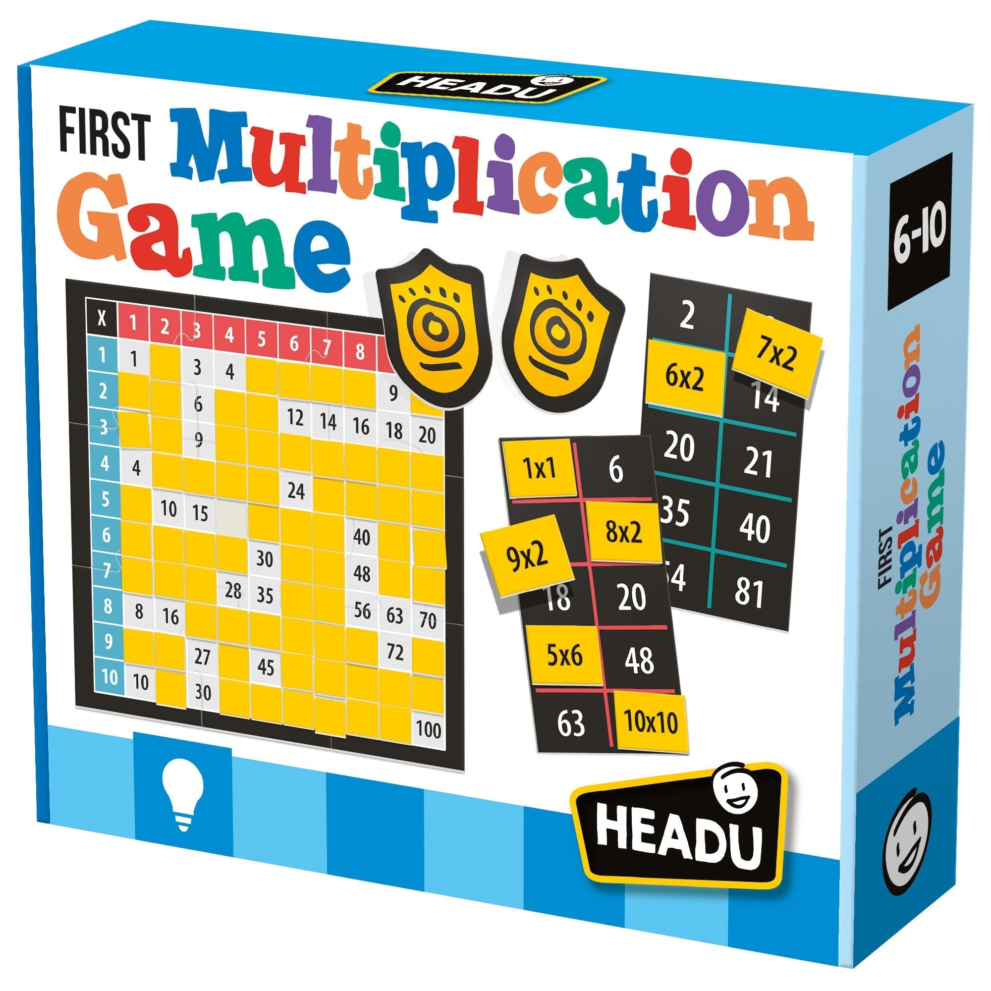 Headu First Multiplication Game - Early Math Learning - Multi-Color